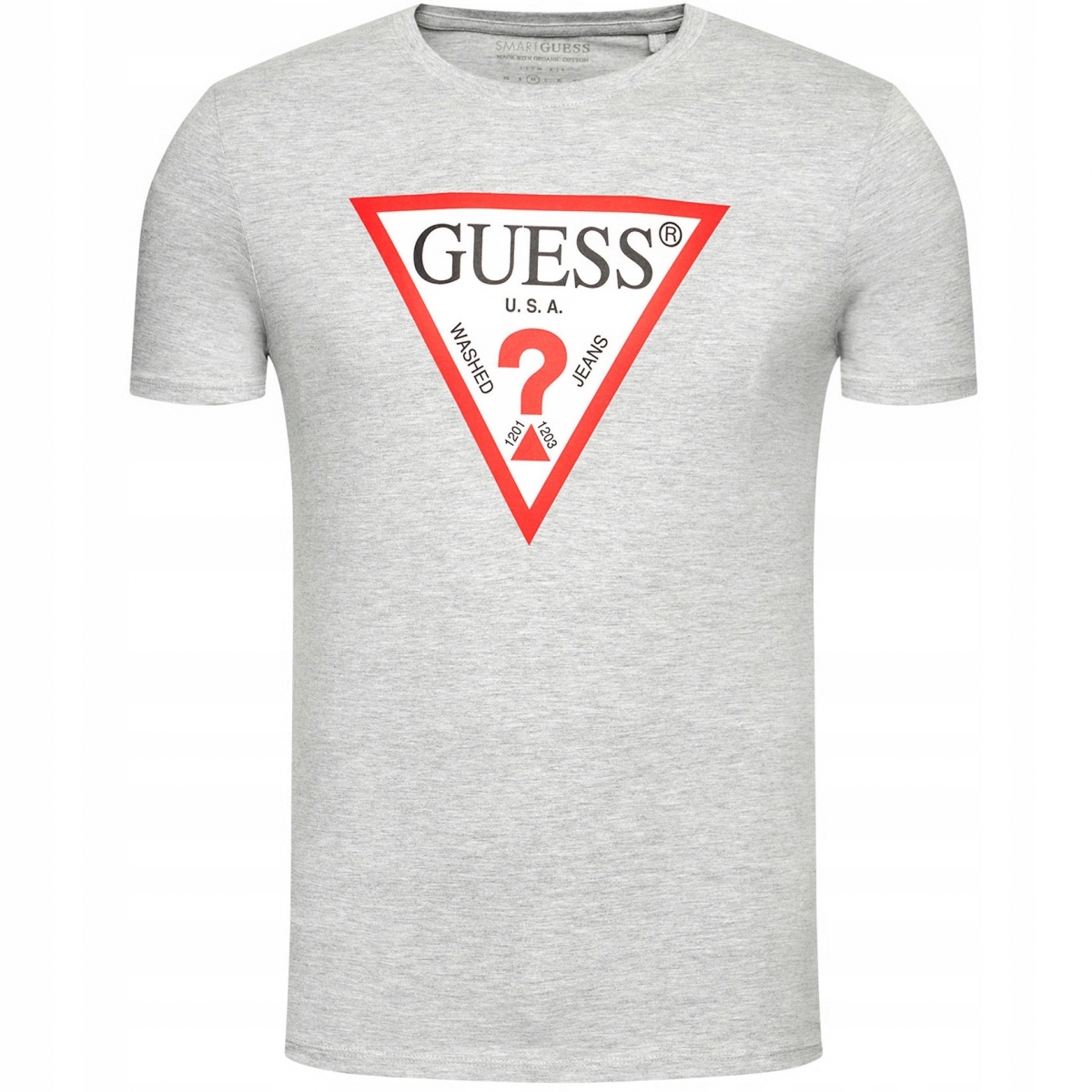 

Guess t-shirt męski szary oryginał logo L