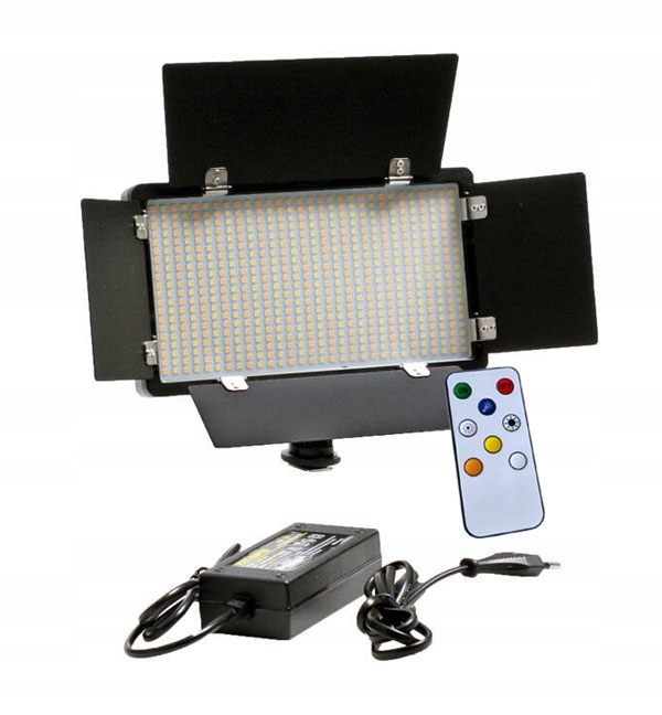 Studijní Panelová Lampa 1160 Led 800W Na 230V a Iso 1/4" S Bránami Pilot