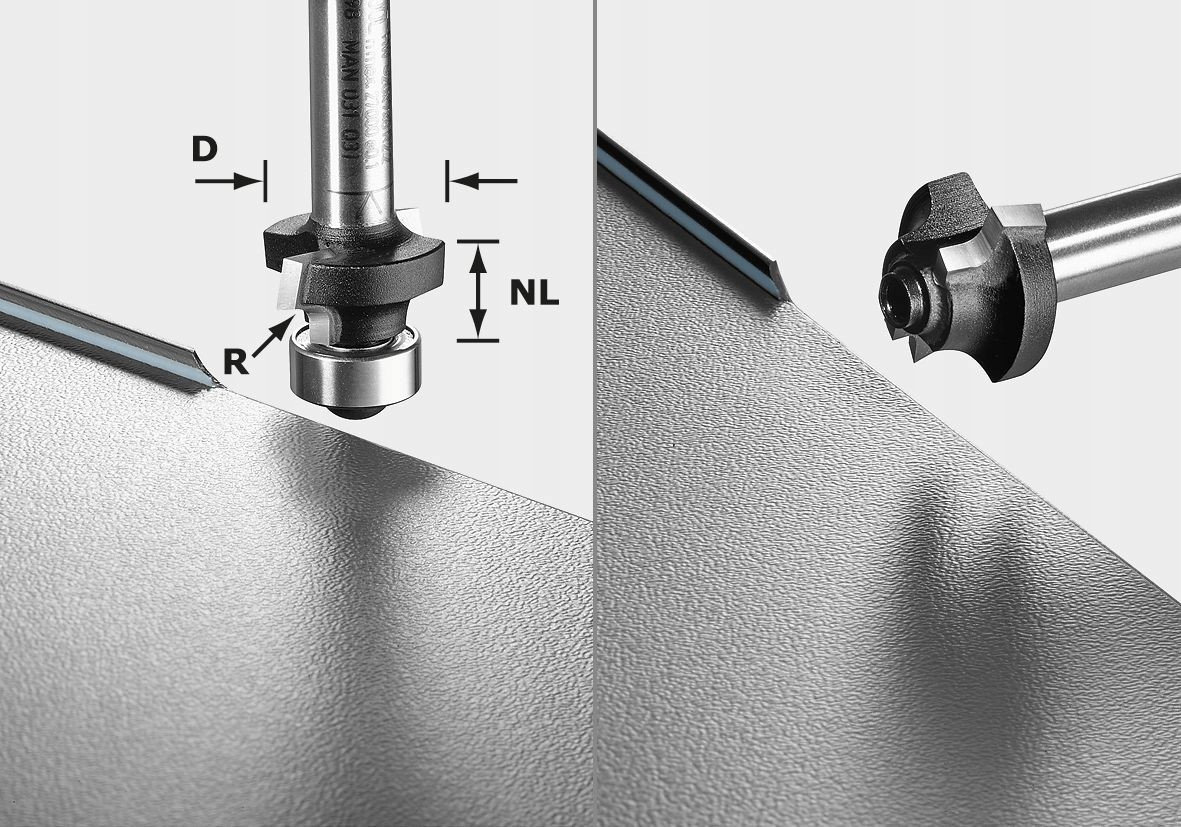 Fréza na zaoblení S8 Hw R3 D 22 mm Kl Ofk Festool
