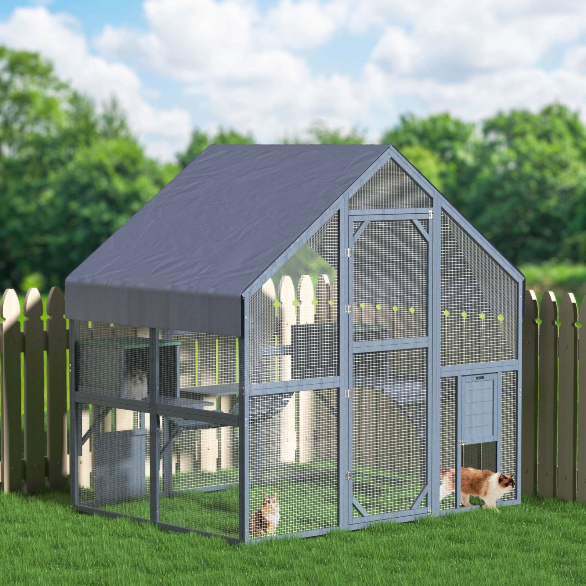 Levně pro kočky voliéra K237