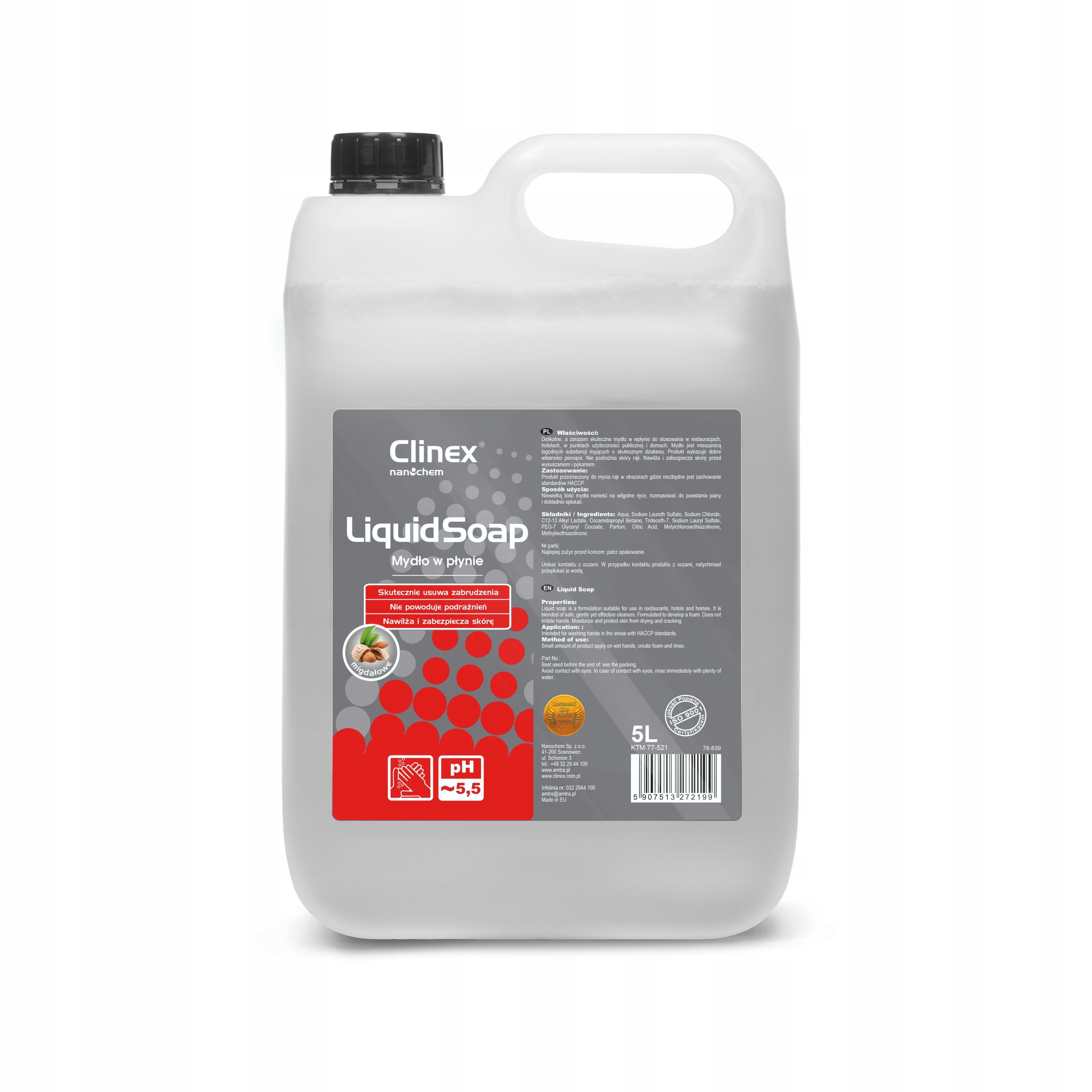 

Clinex Liquid Soap zapachowe mydło w płynie 5L.