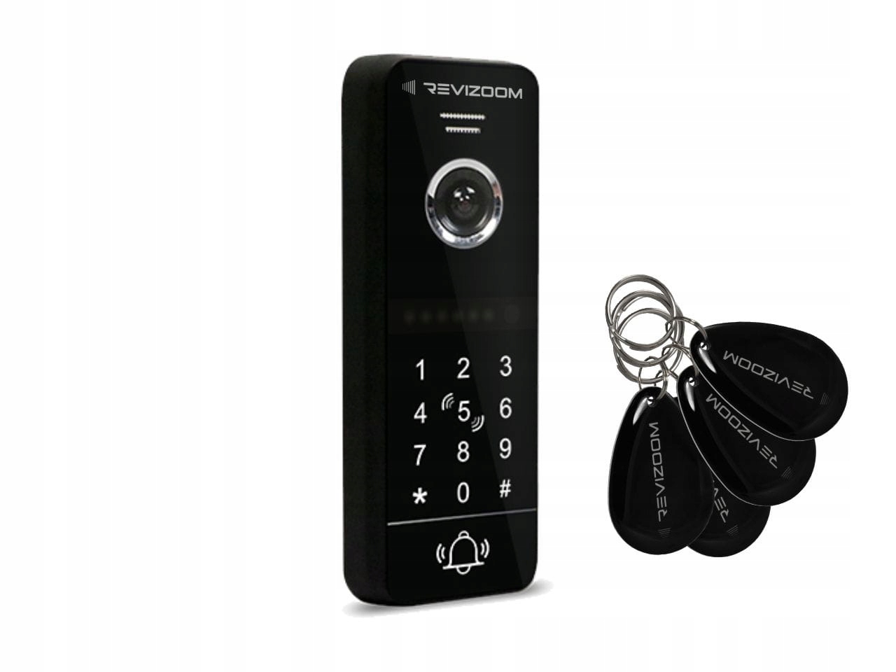 ZESTAW WIDEODOMOFON REVIZOOM MONITOR 10" STACJA BRAMOWA SZYFRATOR APKA WIFI Kolor biały