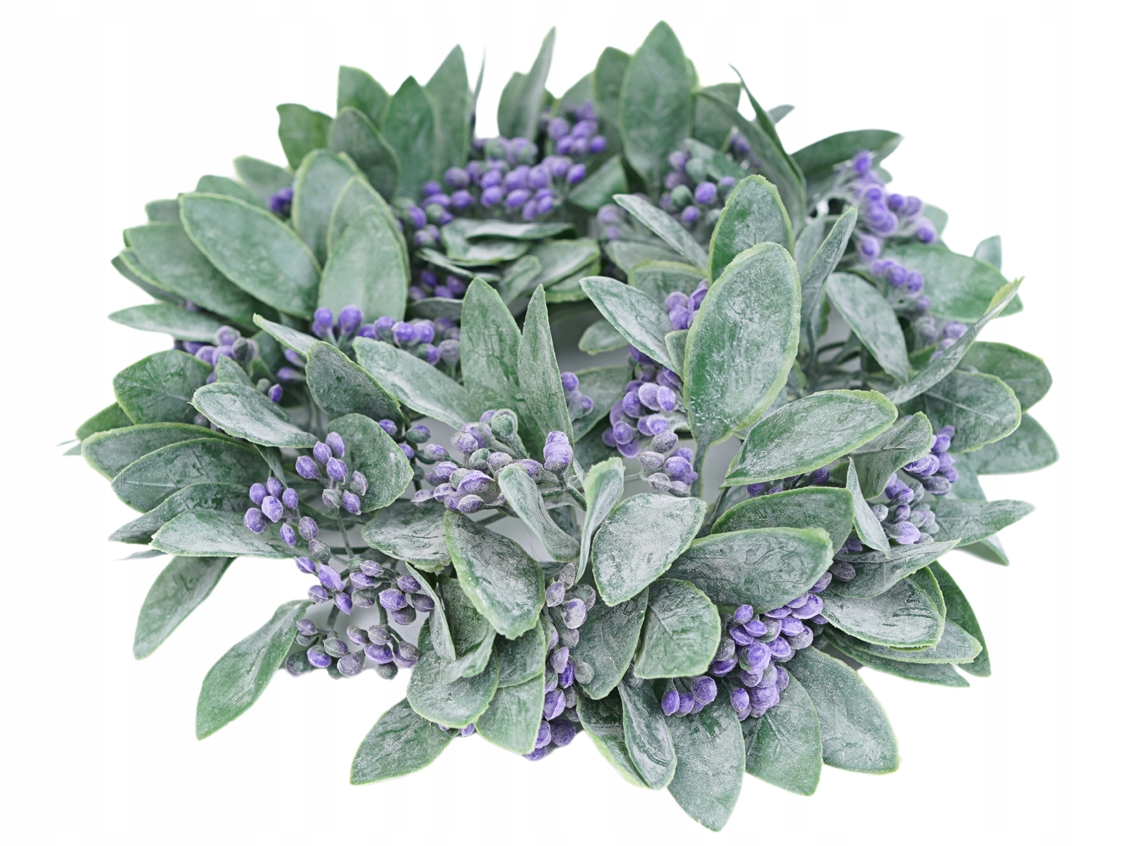 WIANEK RUSKUS NA STÓŁ DRZWI DEKORACJA BOHO FIOLETOWE KULECZKI 22 cm LIŚCIE Typ inny