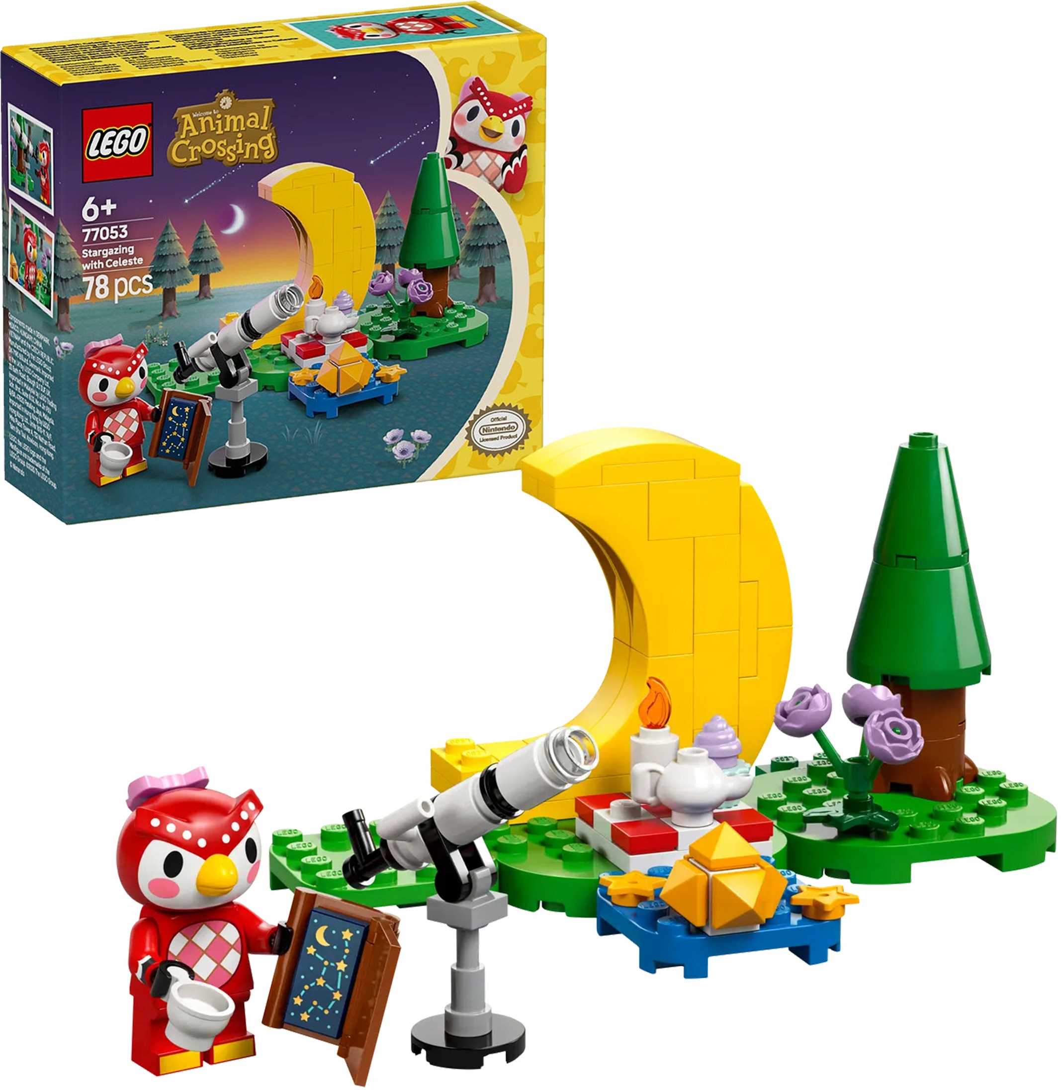 2x LEGO Animal Crossing - Obserwacja gwiazd z Celeste 77053