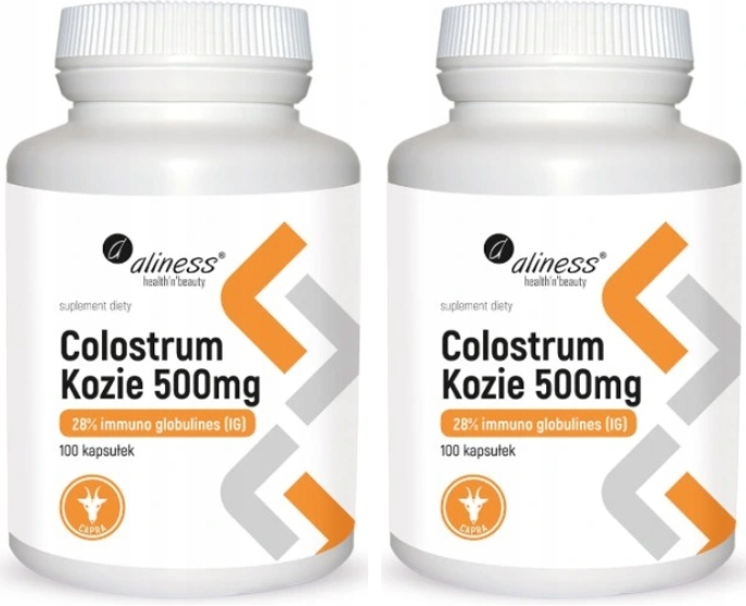 2x Aliness Colostrum Kozie kolostrum IG 28% 500mg 2x100 kapsúl