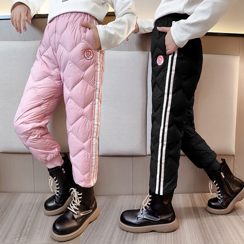 CIEPŁE GRUBE SPODNIE DRESOWE OCIEPLANE JOGGERY zimowe pikowane dziecięce Płeć dziewczynki