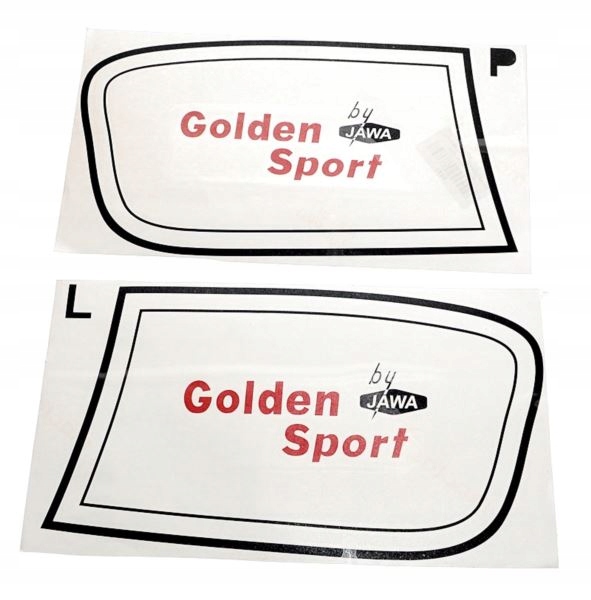 

Naklejki zbiornika Jawa Mustang Golden Sport para