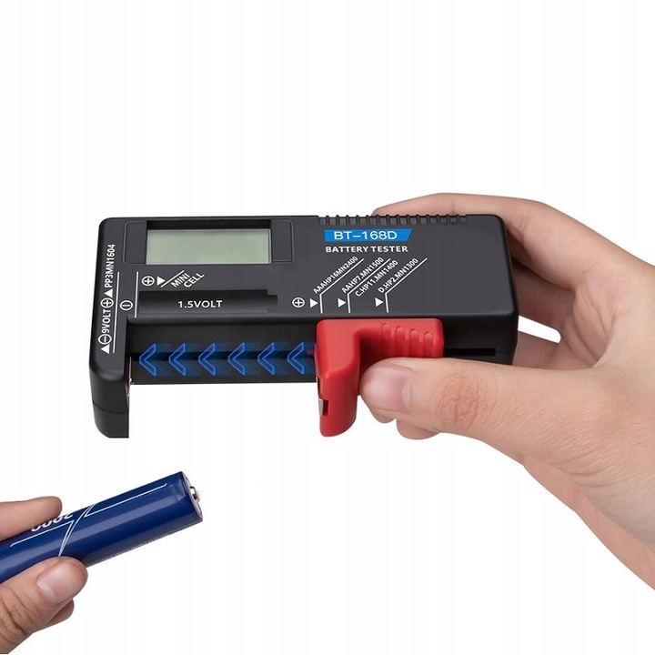 Tester miernik baterii akumulatorów AA AAA 9V R14 R20 CR2025 CR2032 Rodzaj cyfrowy