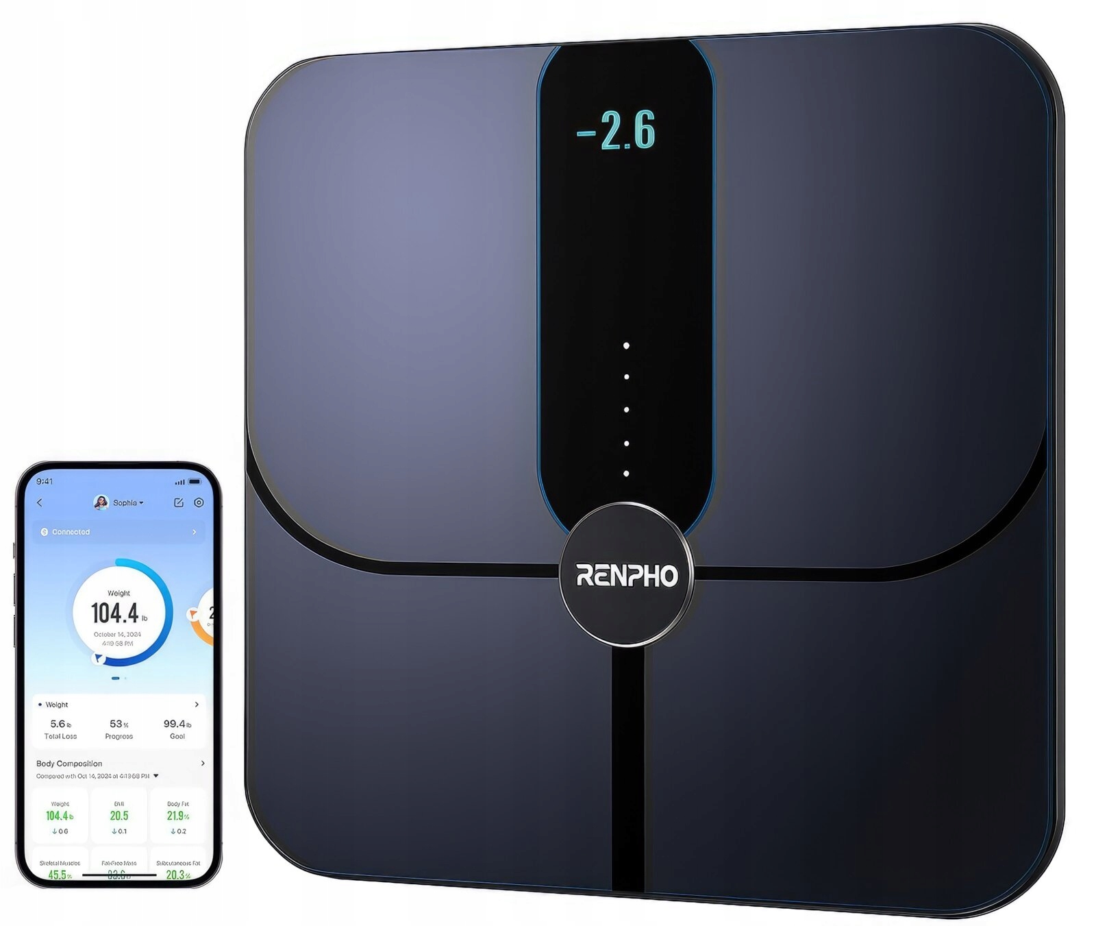 Renpho Elis Nova A031 Bmi Inteligentna Waga łazienkowa