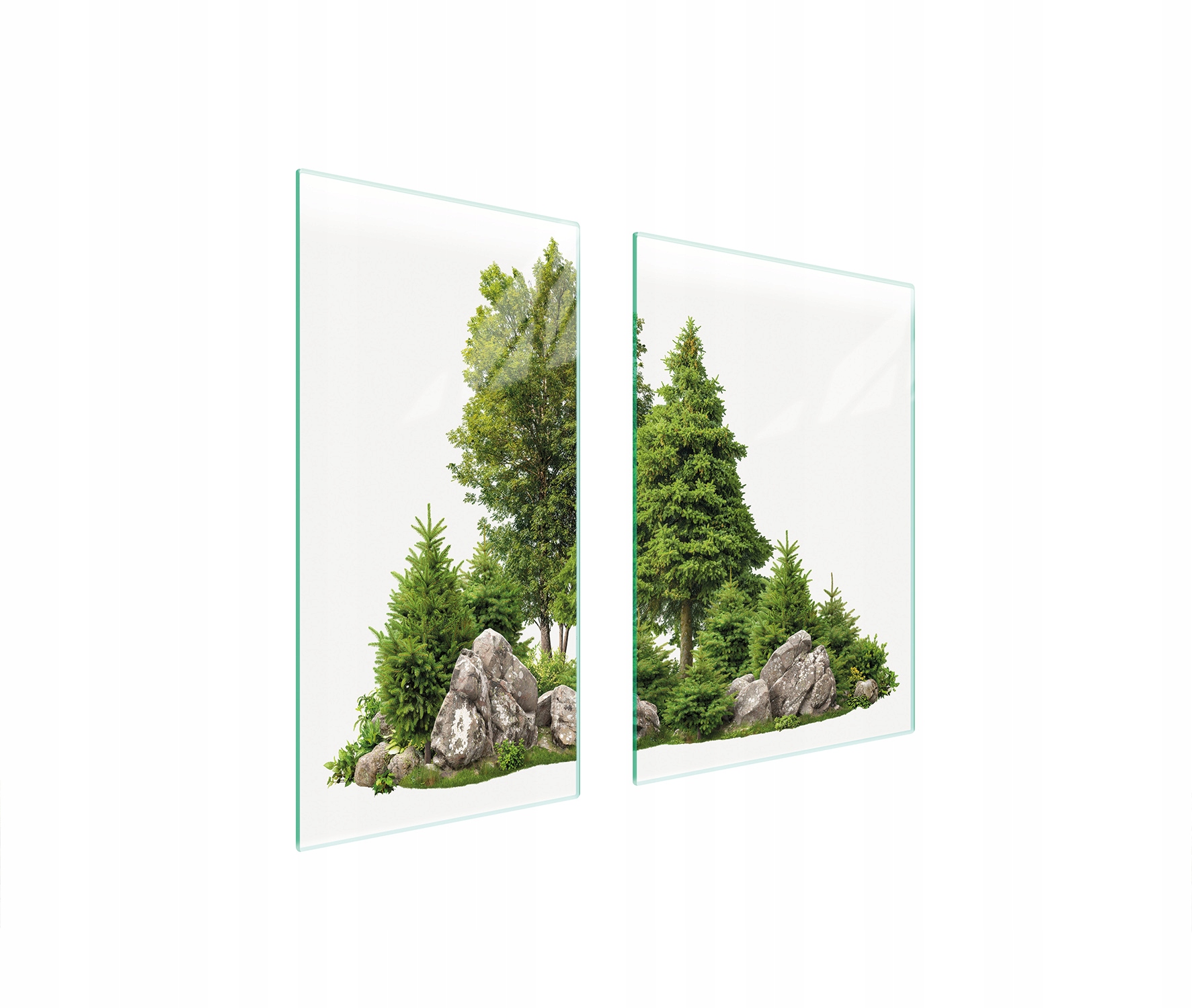 Skleněná Ochranná Deska 75x52 Stromy Tvrzené Sklo