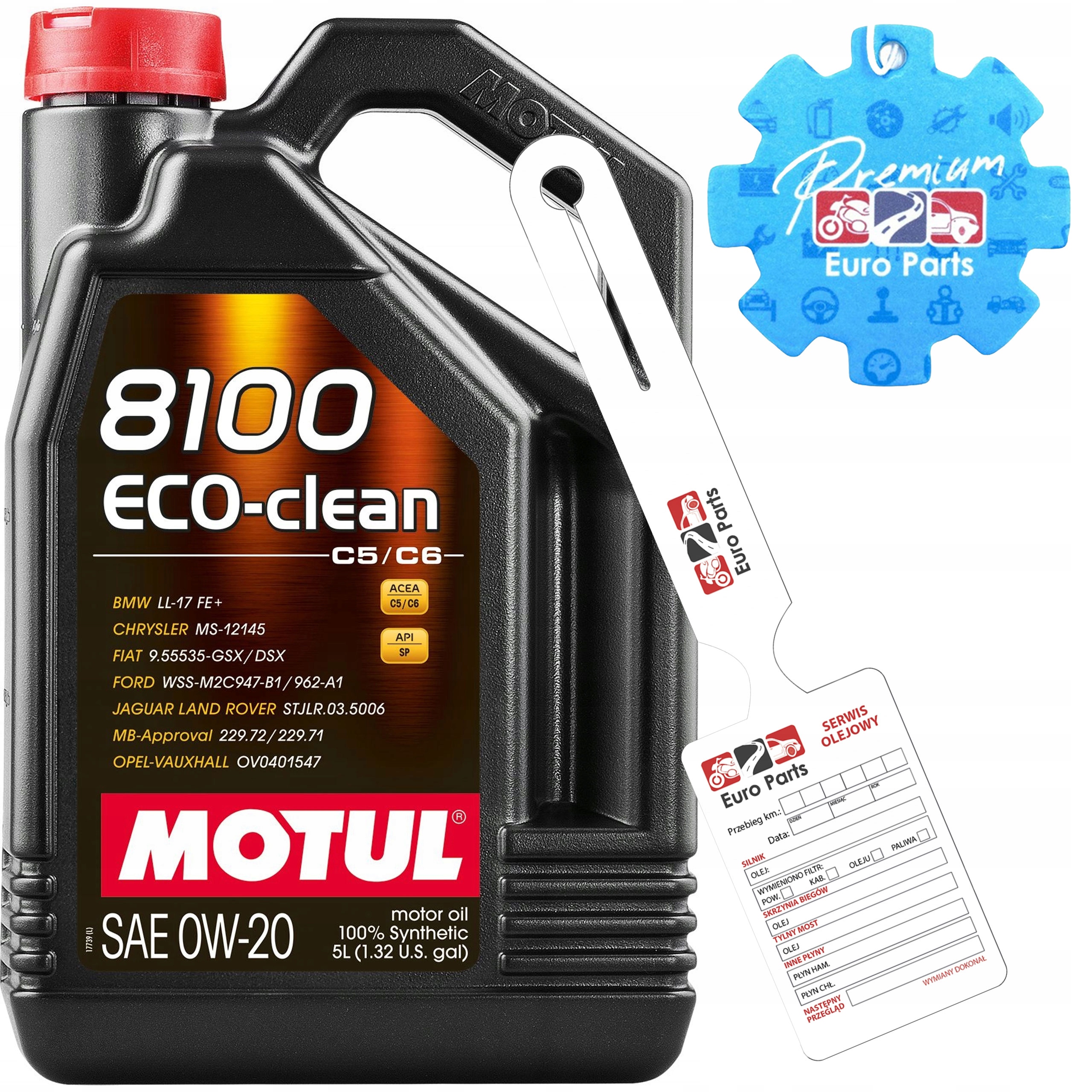 Motul 8100 Eco-clean 0W20 5L syntetický motorový olej dárek přívěsek