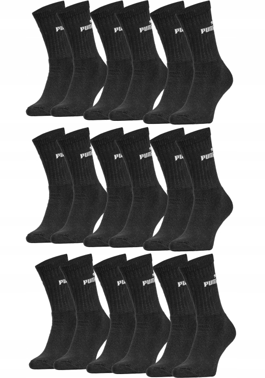 

Zestaw skarpety długie Puma 3 x 3-pack 35/38 czarn