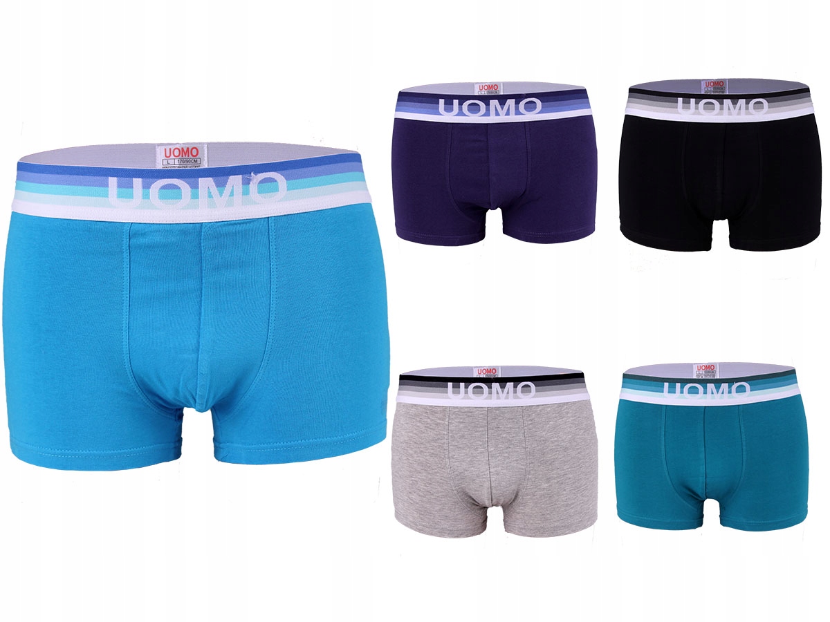 BOKSERKI MĘSKIE BAWEŁNIANE UOMO 4-PAK r. 4XL Rozmiar 4XL