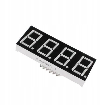 

Wyświetlacz 7-segmentowy 0.56 cala Led czerwony 4c