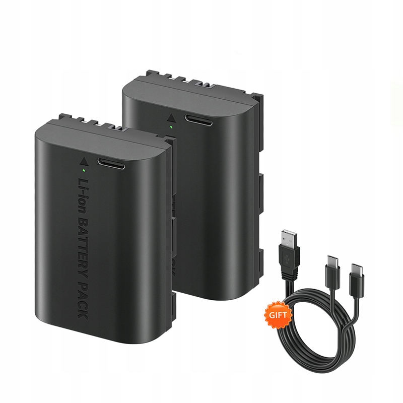 2x LP-E6 Lp E6N LPE6 Baterie s Usb-c Vstupem pro Canon Eos R6 70D 80D 90D