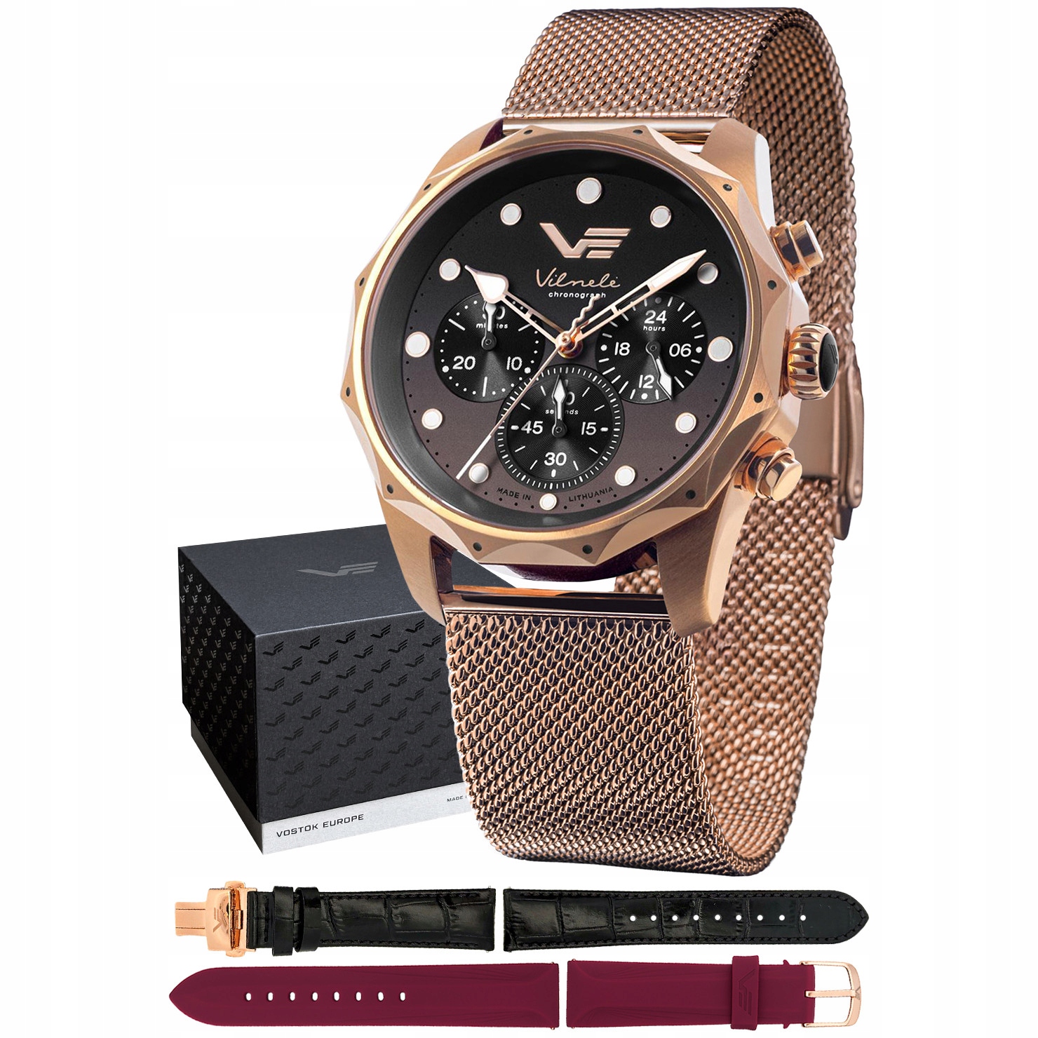 Dámské hodinky Vostok Europe JS20-125B751BM růžové zlato