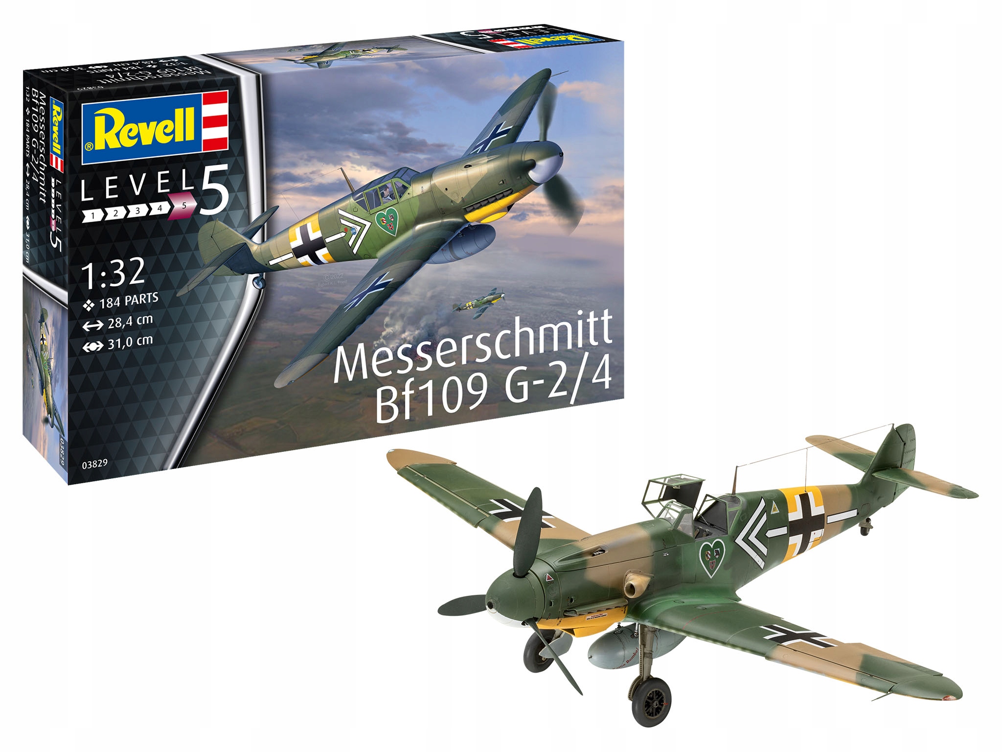 Messerschmitt Bf109 G-2/4 Revell 03829 skala 1/32
