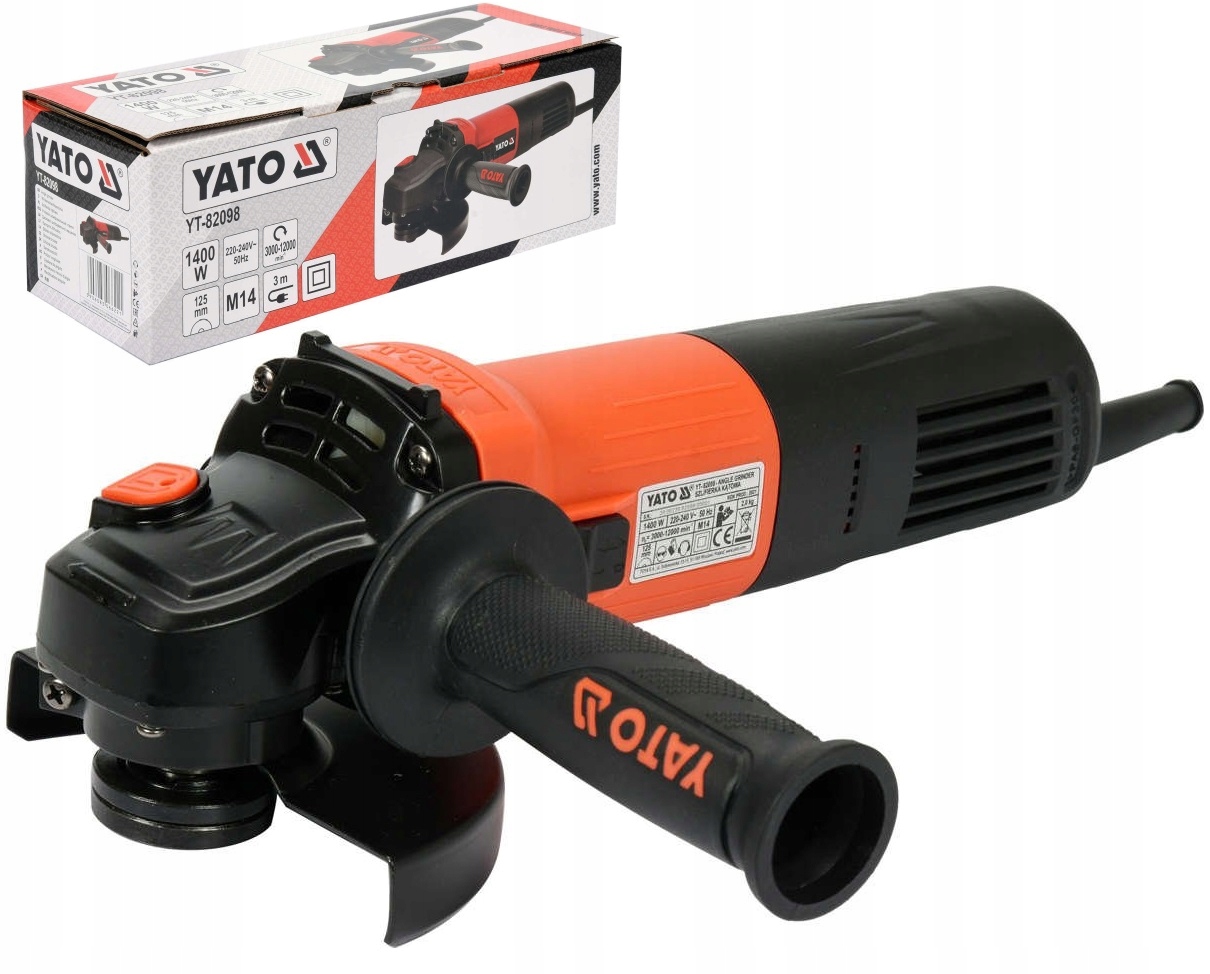 

Szlifierka Kątowa 1400W 125MM Regulacja YT-82098