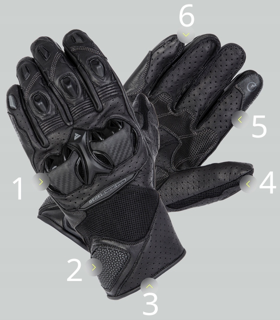 RĘKAWICE MOTOCYKLOWE MĘSKIE DŁUGIE SKÓRZANE LETNIE SPORTOWE CZARNE MOCNE L Rozmiar L