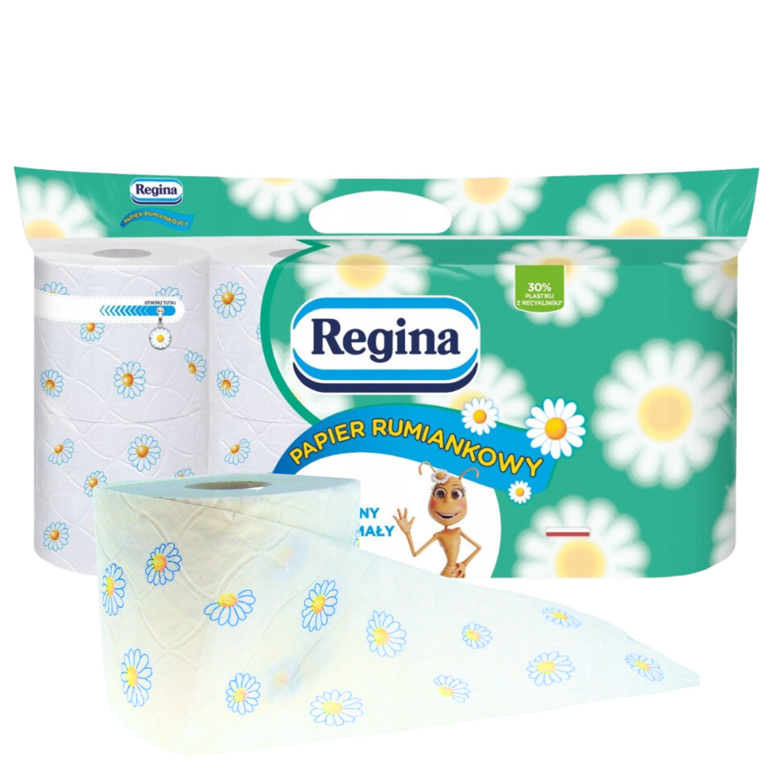 Papier toaletowy REGINA Rumianek 8 rolek