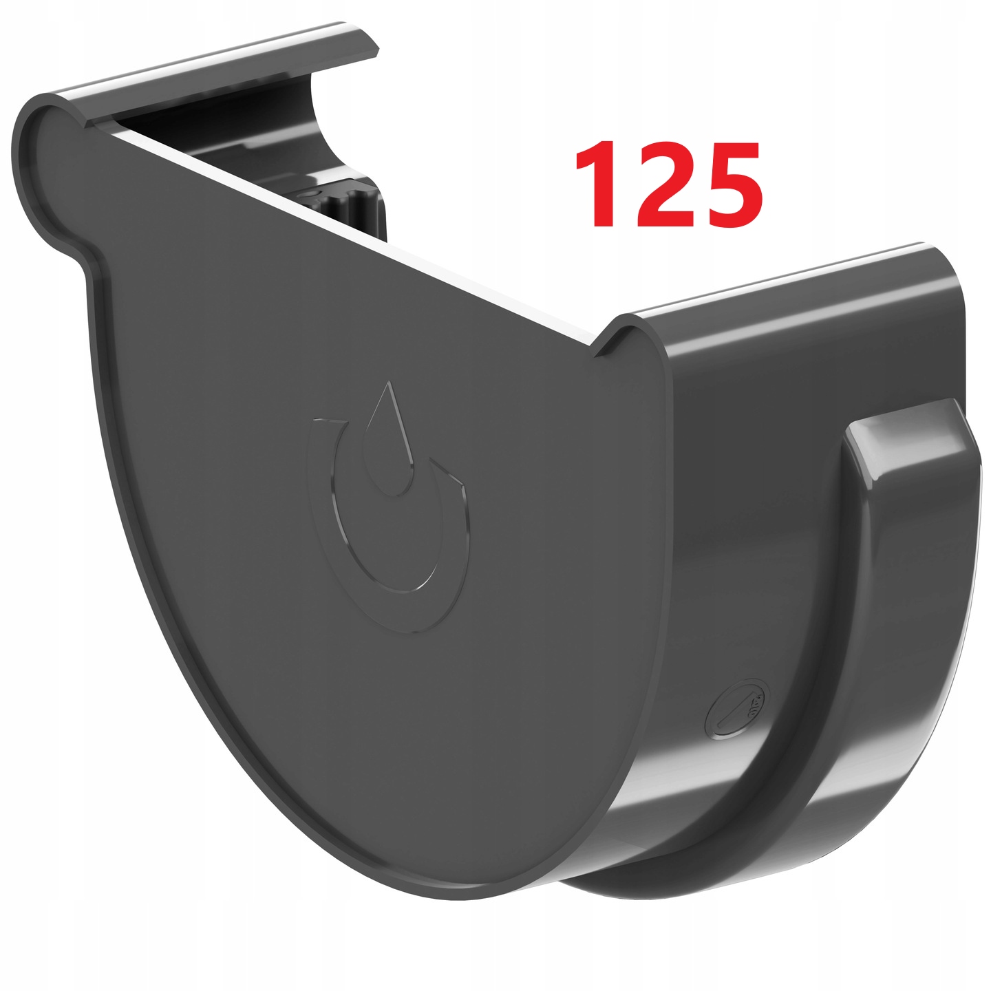 DENKO PRAWE KROP PCV fi 125 ral 7016 GRAFIT