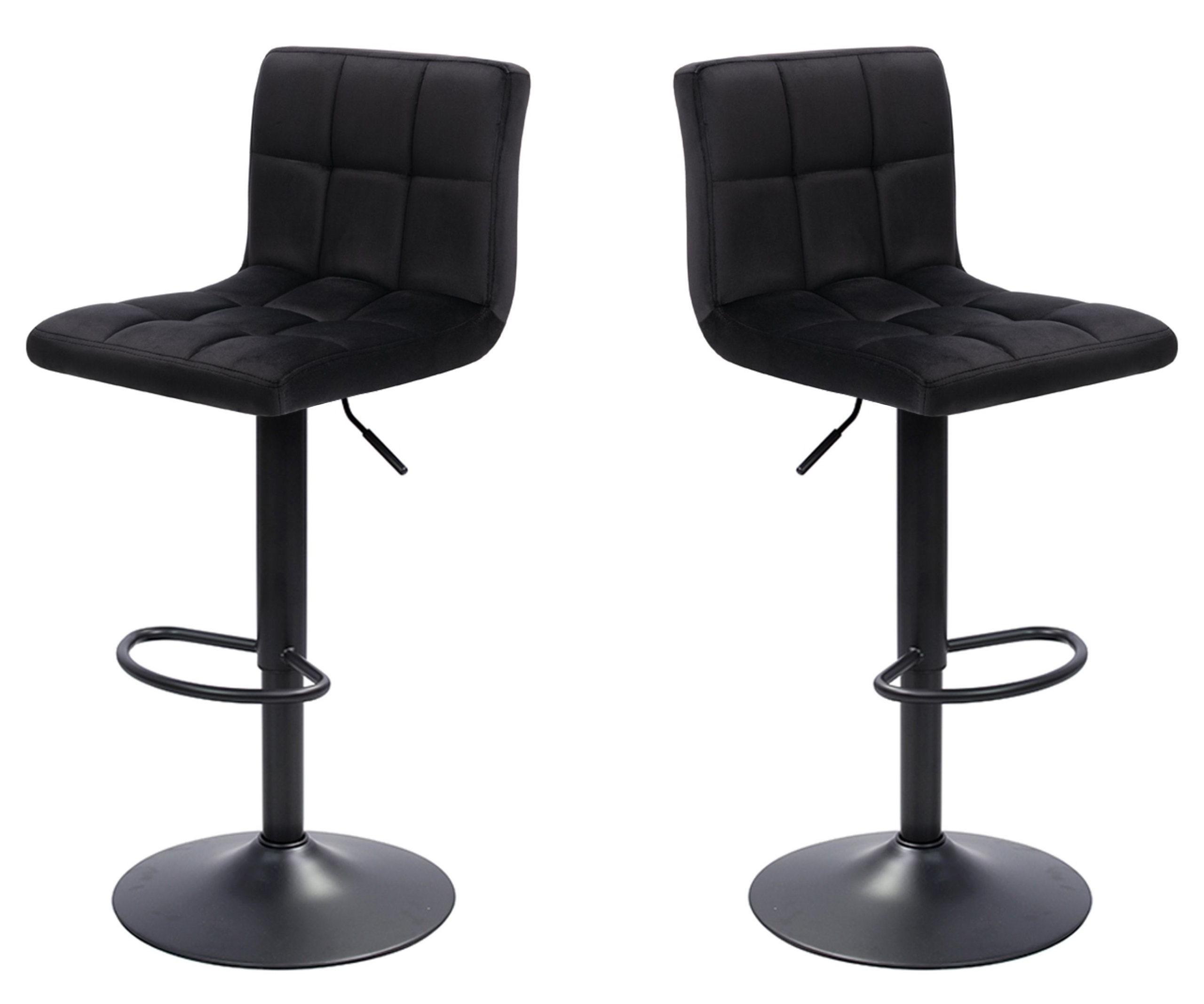 Krzesło Barowe Roy Aksamit Kolor Czarny Luksusowy Styl do Twojej Kuchni