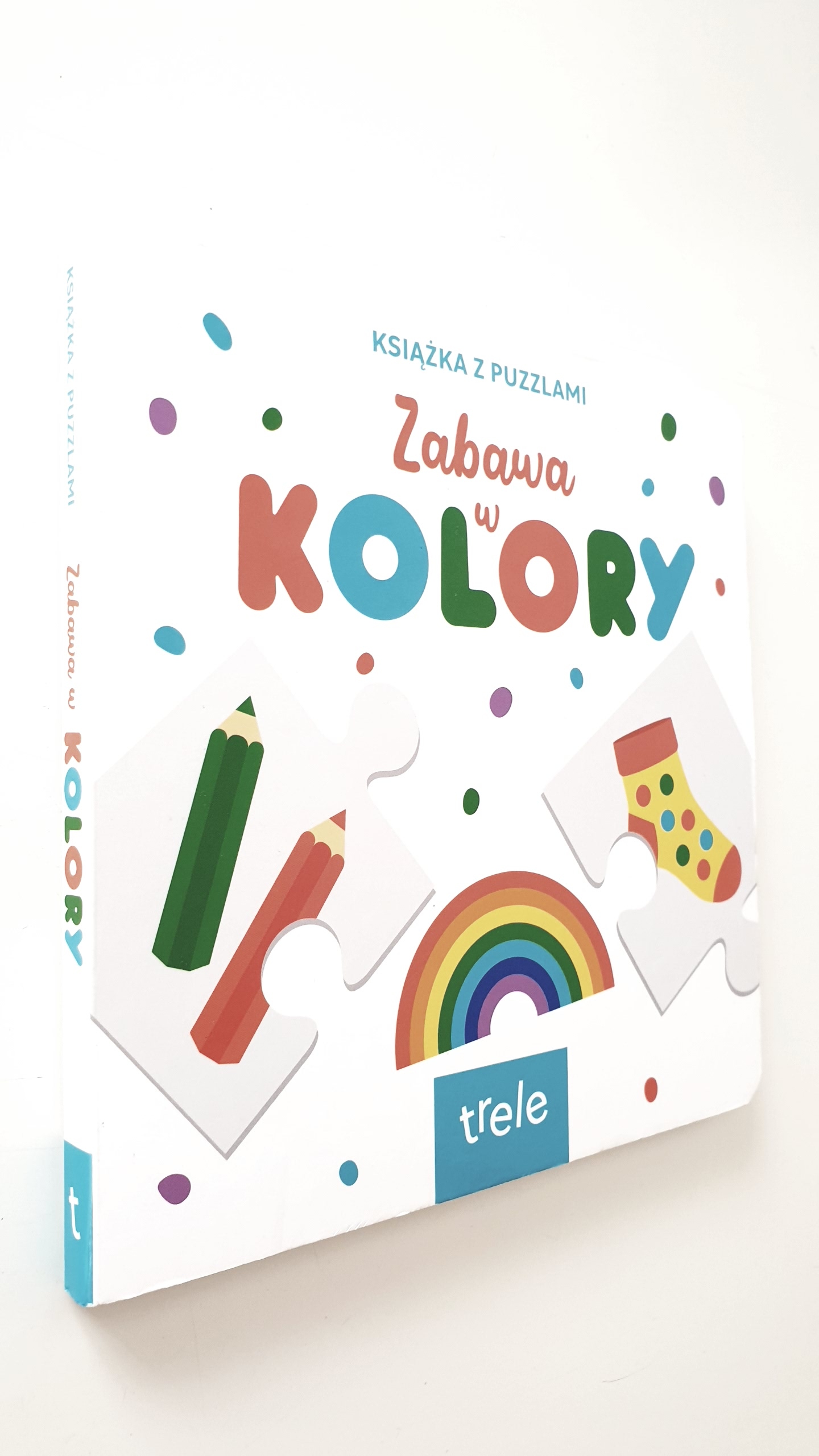 Zabawa w kolory Książka z puzzlami Trele