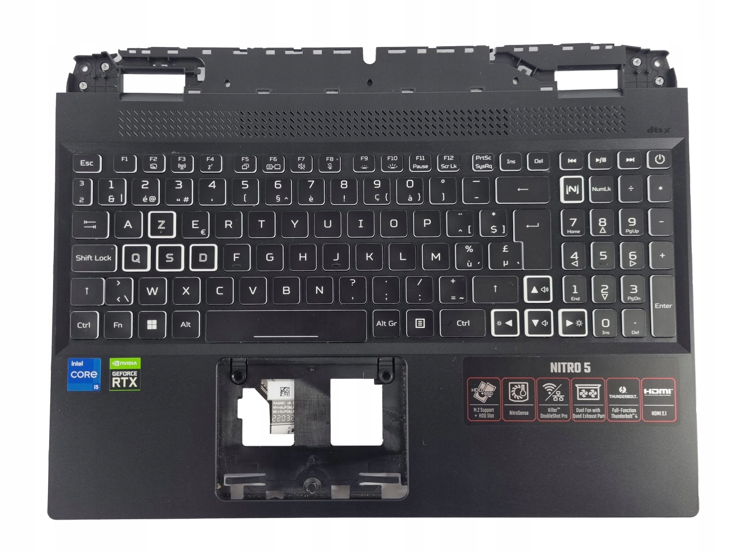 Klávesnice Acer AN515-58 Palmrest RTX3060 RTX3070 RTX3070Ti Nový Originál