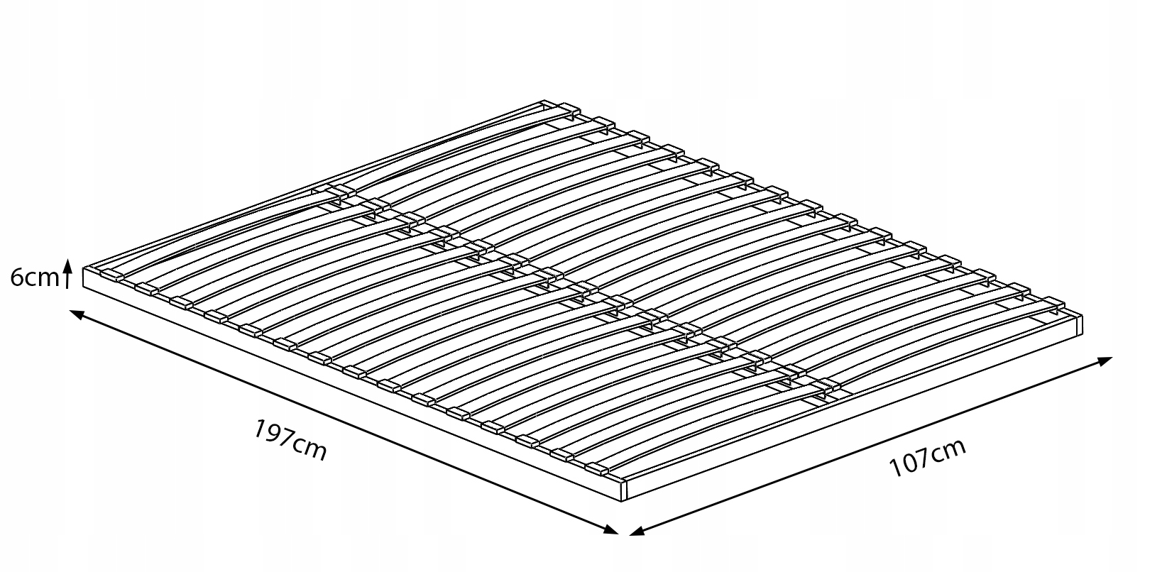 Stelaż do łóżka 110x200 eko wkład pod materac Kod producenta 110e