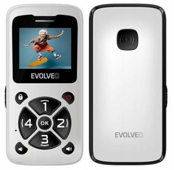 Evolveo EasyPhone ID, mobiltelefon időseknek, fehér