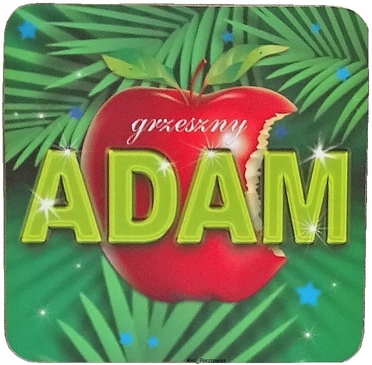 

Podkładka z imieniem pod kubek Adam