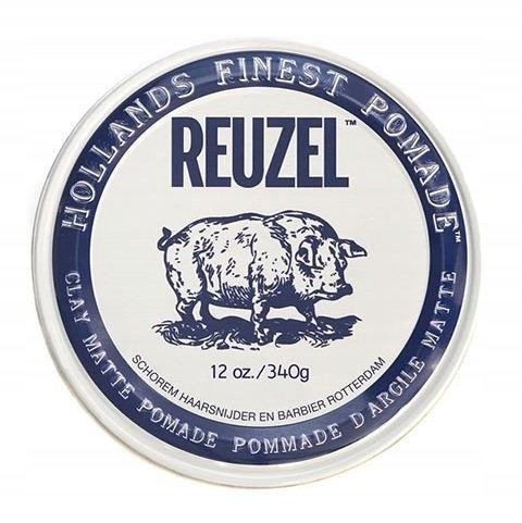 Reuzel Clay Matte Pomade Glinka Matująca na Bazie Wody, Bardzo Mocna, 340g