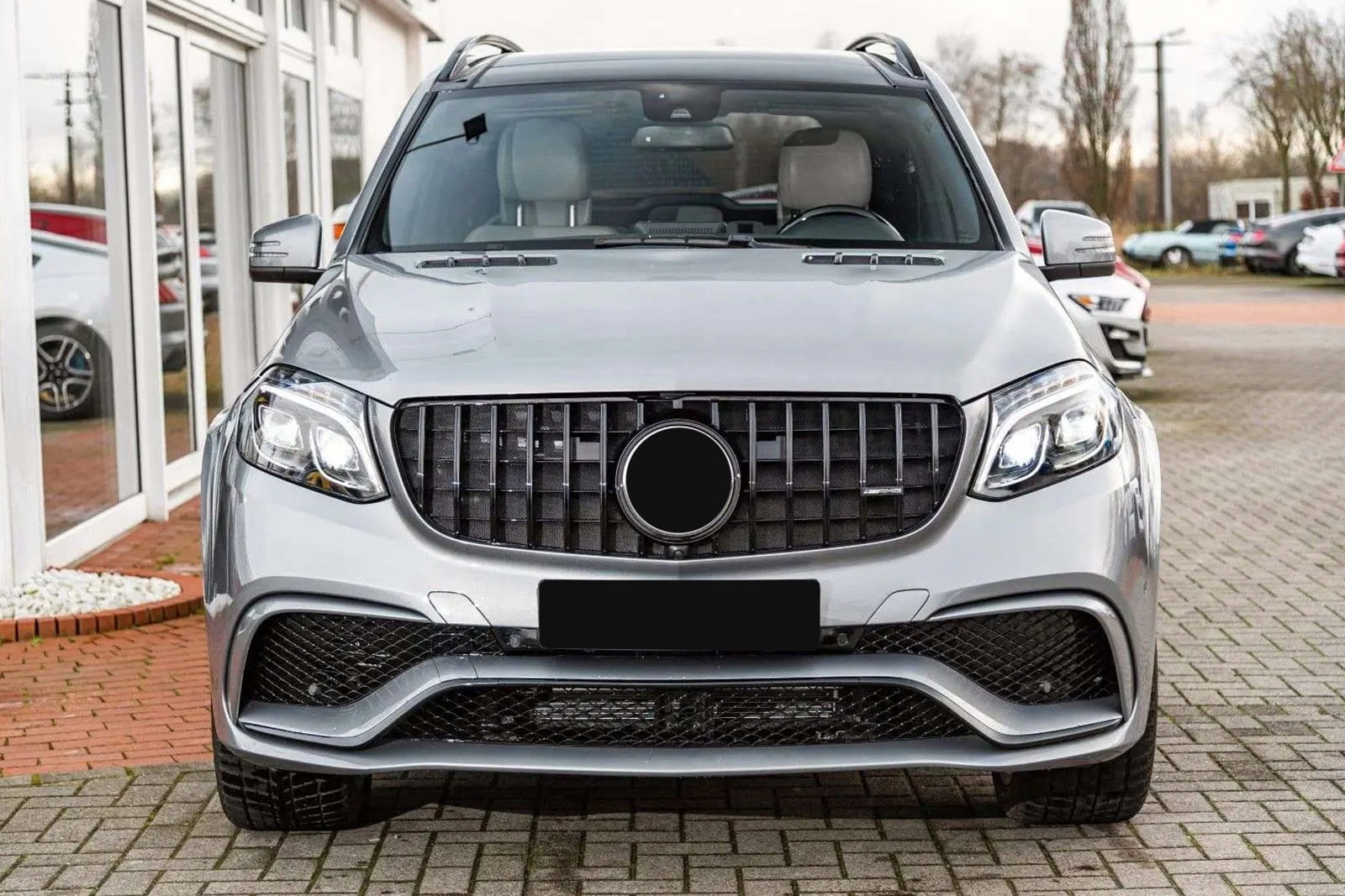 MERCEDES GLE W166 15-19 GRILL GT CZARNY Z KAMERĄ Producent części Inny