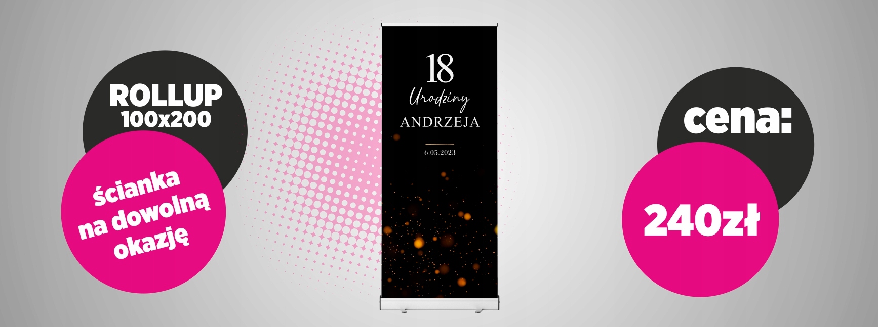 TŁO urodziny ścianka do zdjęć 200x100 18 30 40 Marka inny