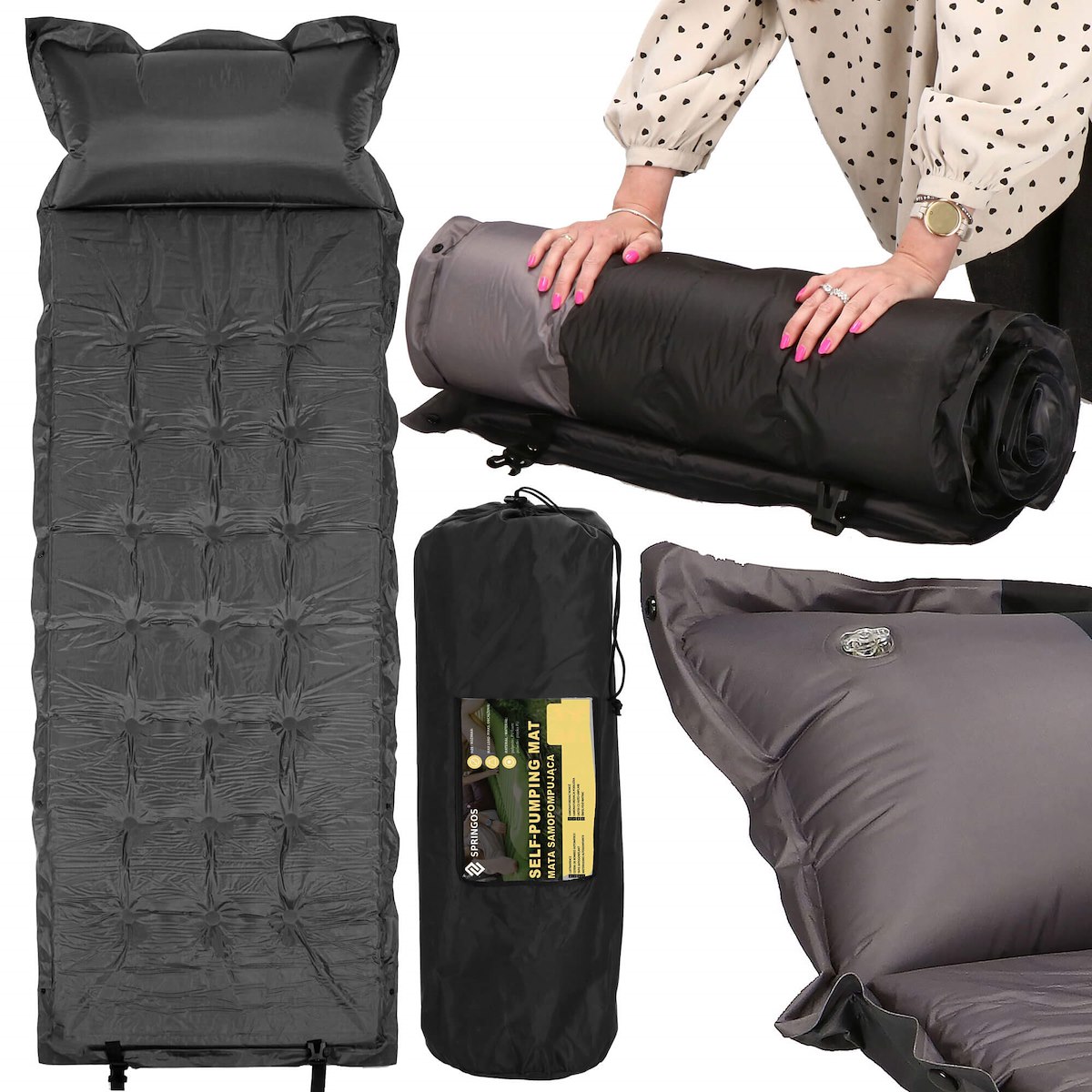 

Mata Samopompująca Karimata Turystyczna Z Poduszką