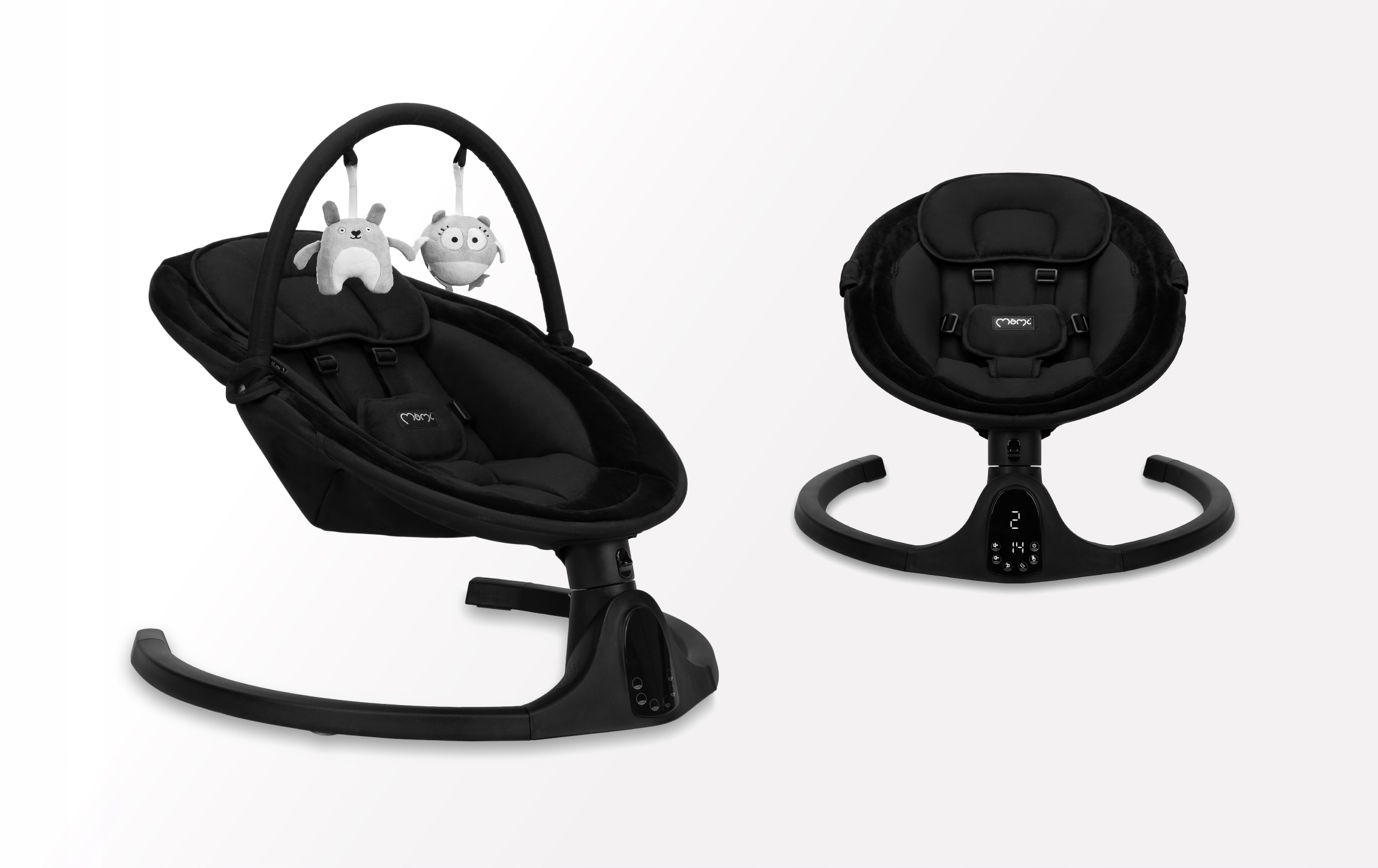 ELEKTRINIS SUPAMASIS ŠVENTINIS KĖDAS – „MoMi KENANI ONYX“ – „BLUETOOTH MUSIC PILOT“