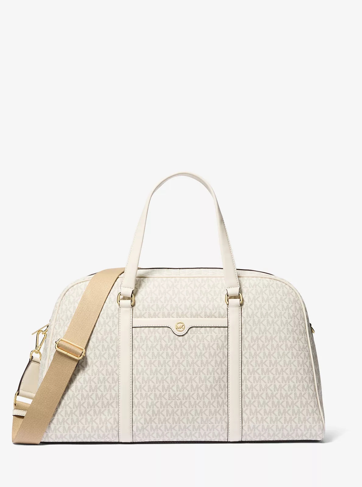 Michael Kors cestovní taška Weekender krémová