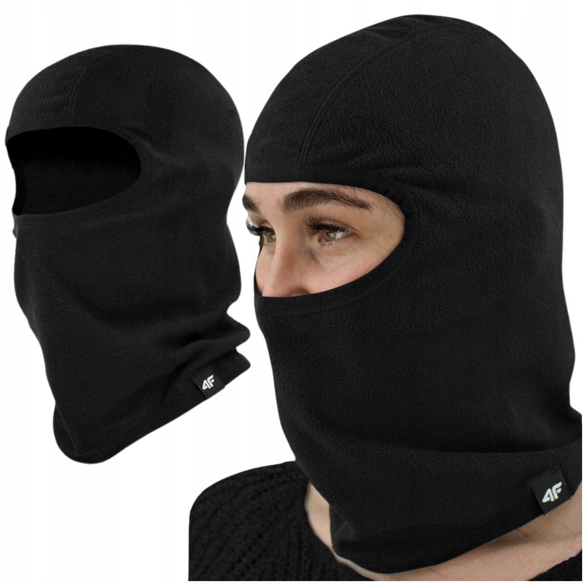 4F Kominiarka Narciarska Pod Kask Polarowa Czarna Damska Męska r. L XL