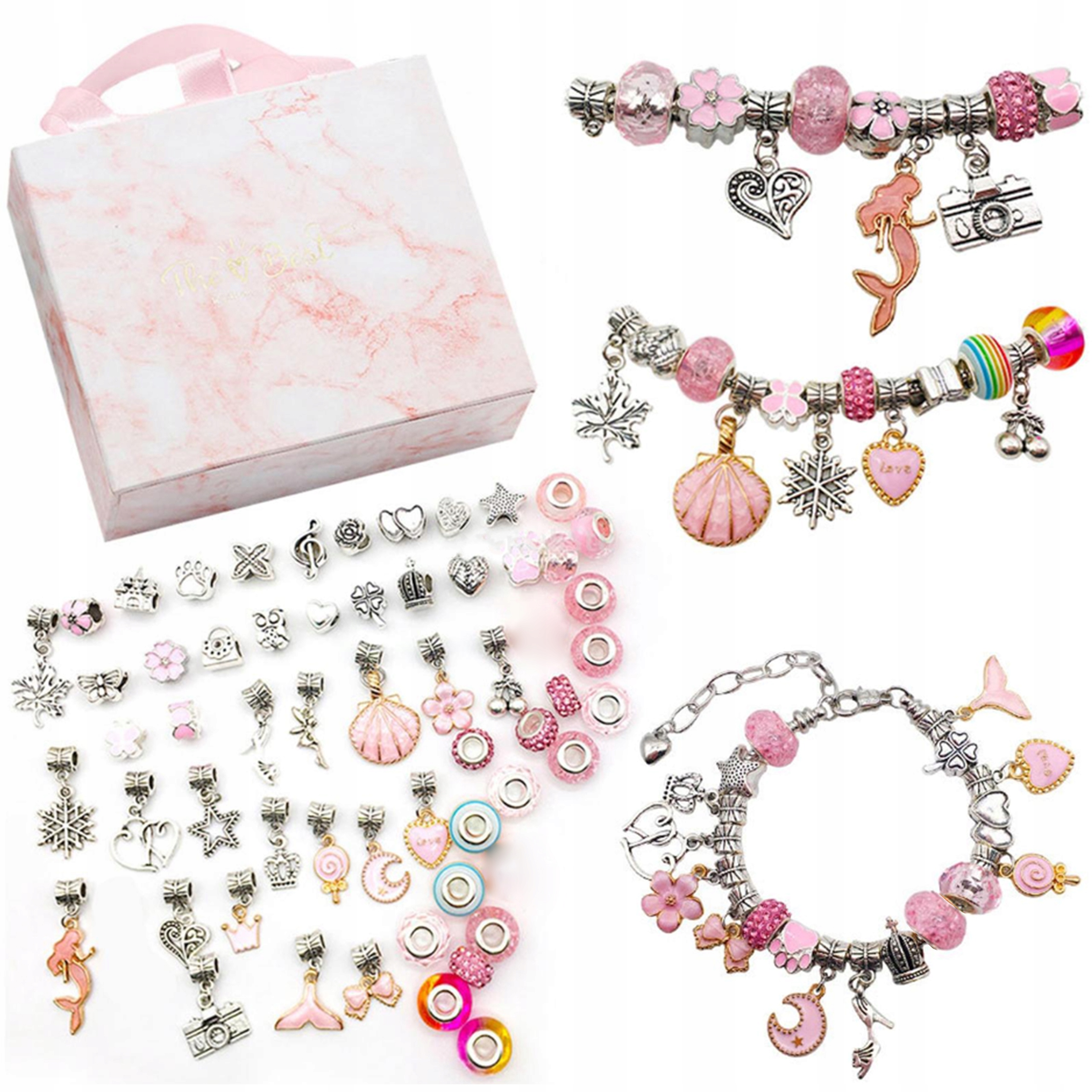 

Zestaw do Robienia Bransoletek Koraliki Charms