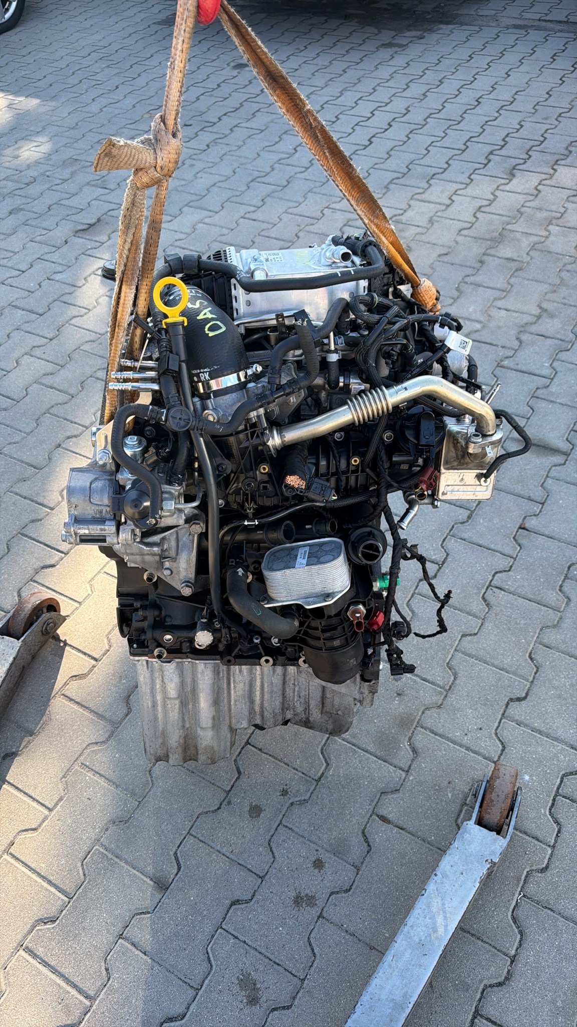 engine complete VW CRAFTER 2,0 TDI DAS rear part NAPED 140TYS KM