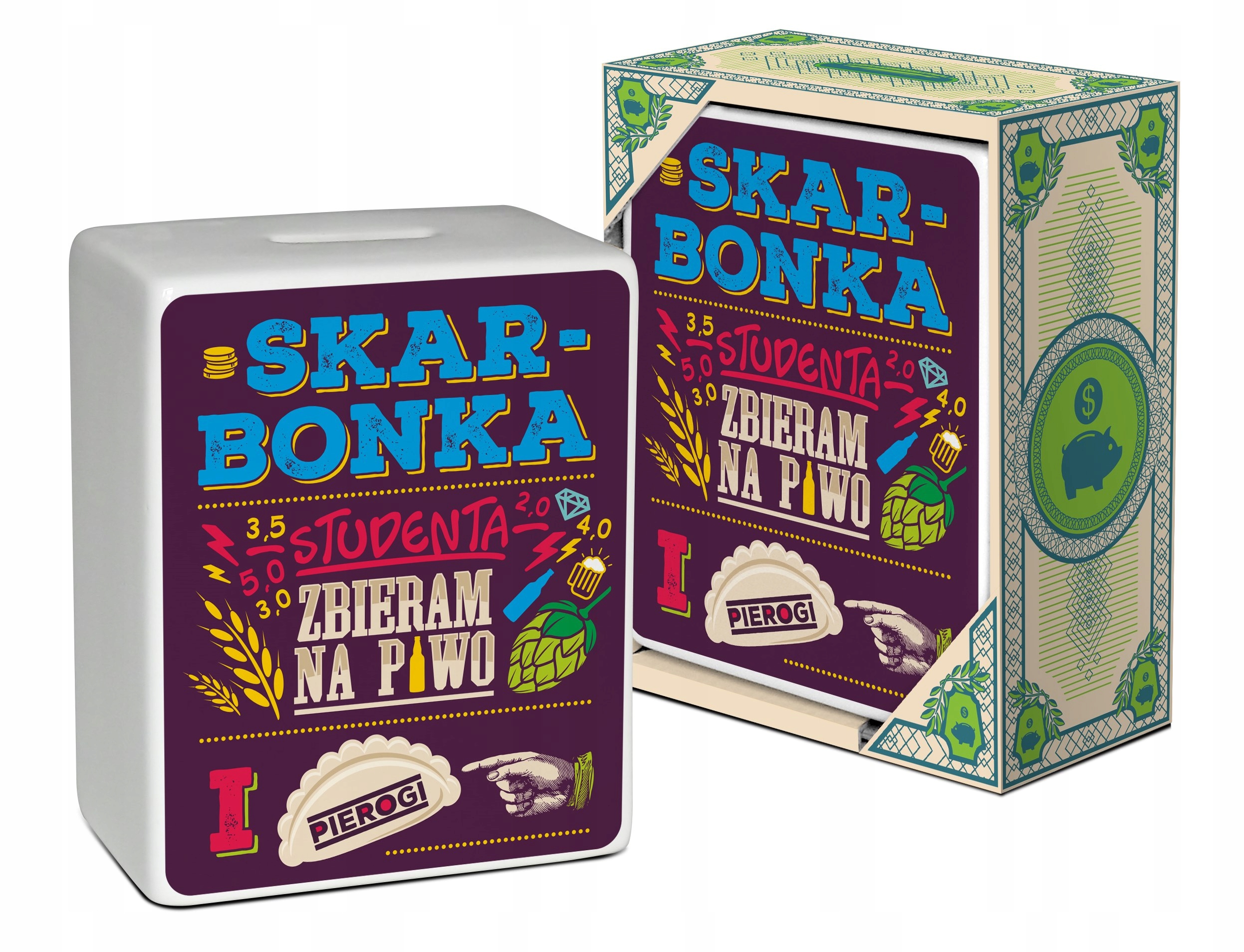 

Skarbonka 'Zbieram na piwo i pierogi' dla Studenta