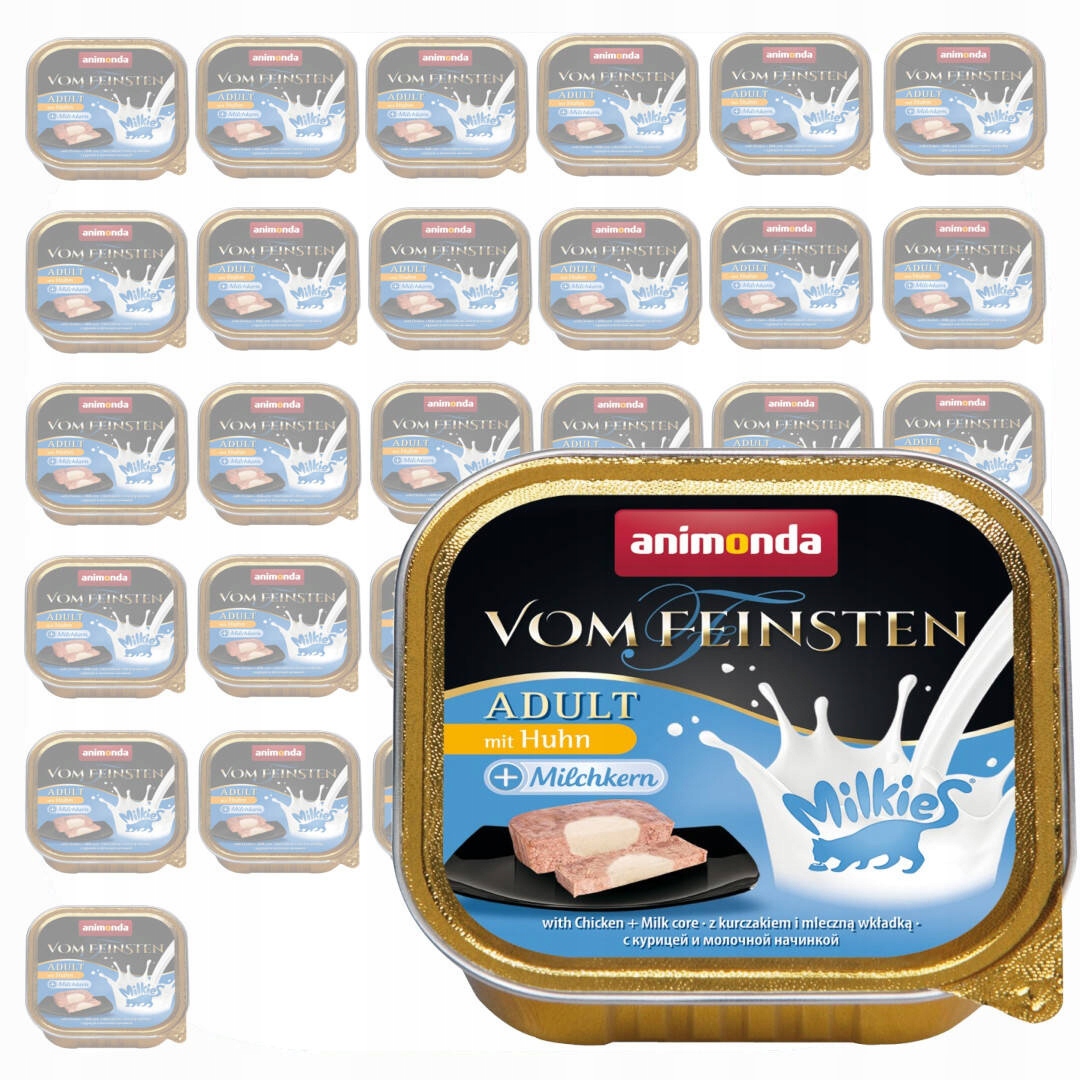 Animonda Vom Feinsten Milkies 32x100g mokré krmivo pro kočky Kuřecí mléko