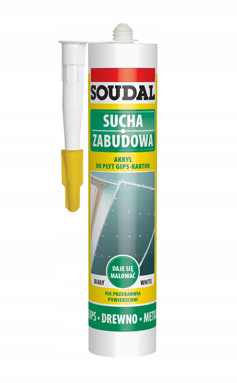 

Soudal Uszczelniacz Akrylowy Akryl Płyt G-k Biały