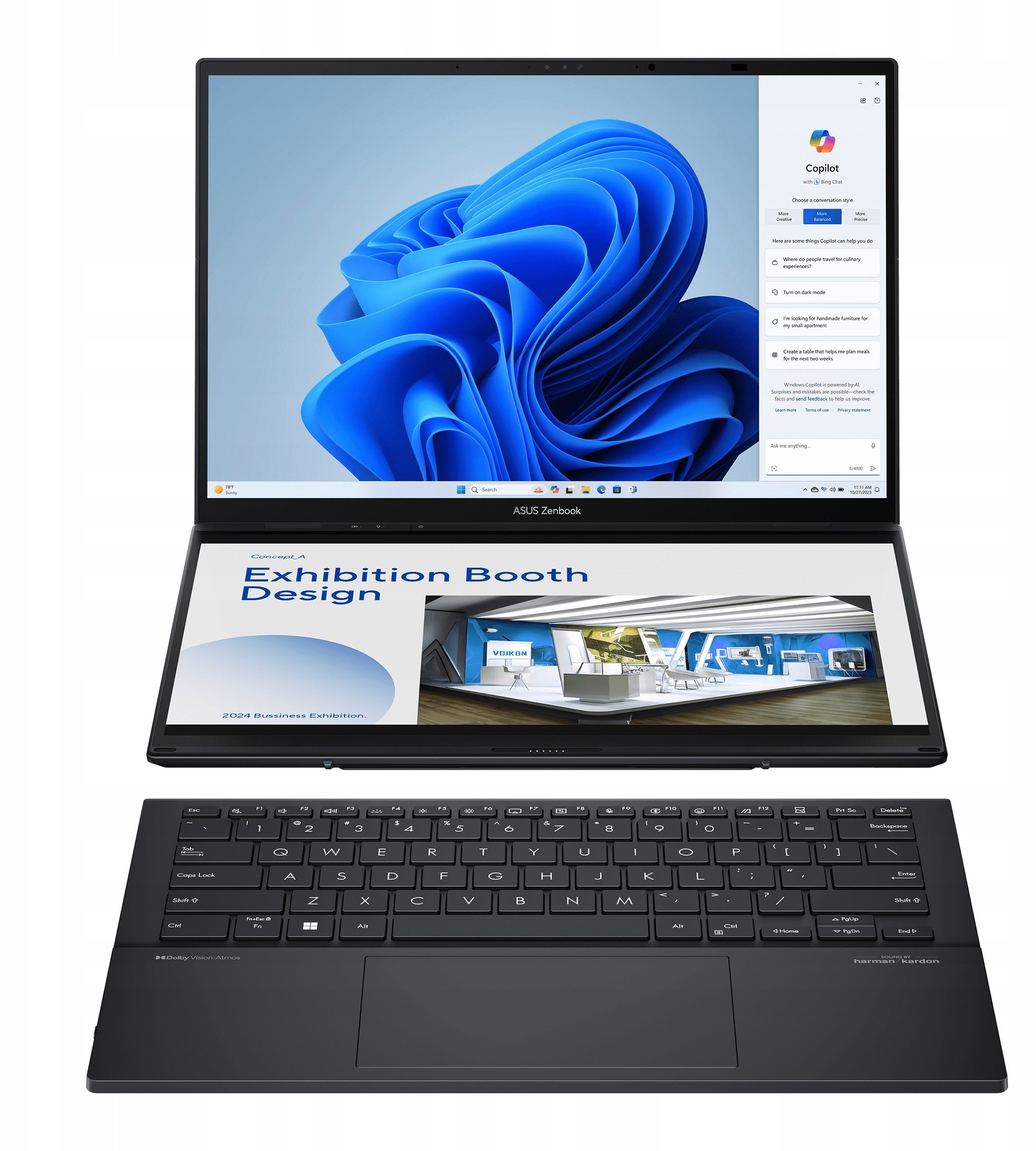 Laptop Asus Zenbook Duo Oled UX8406 Ultra 7 255H 32 Gb 1 Tb W11