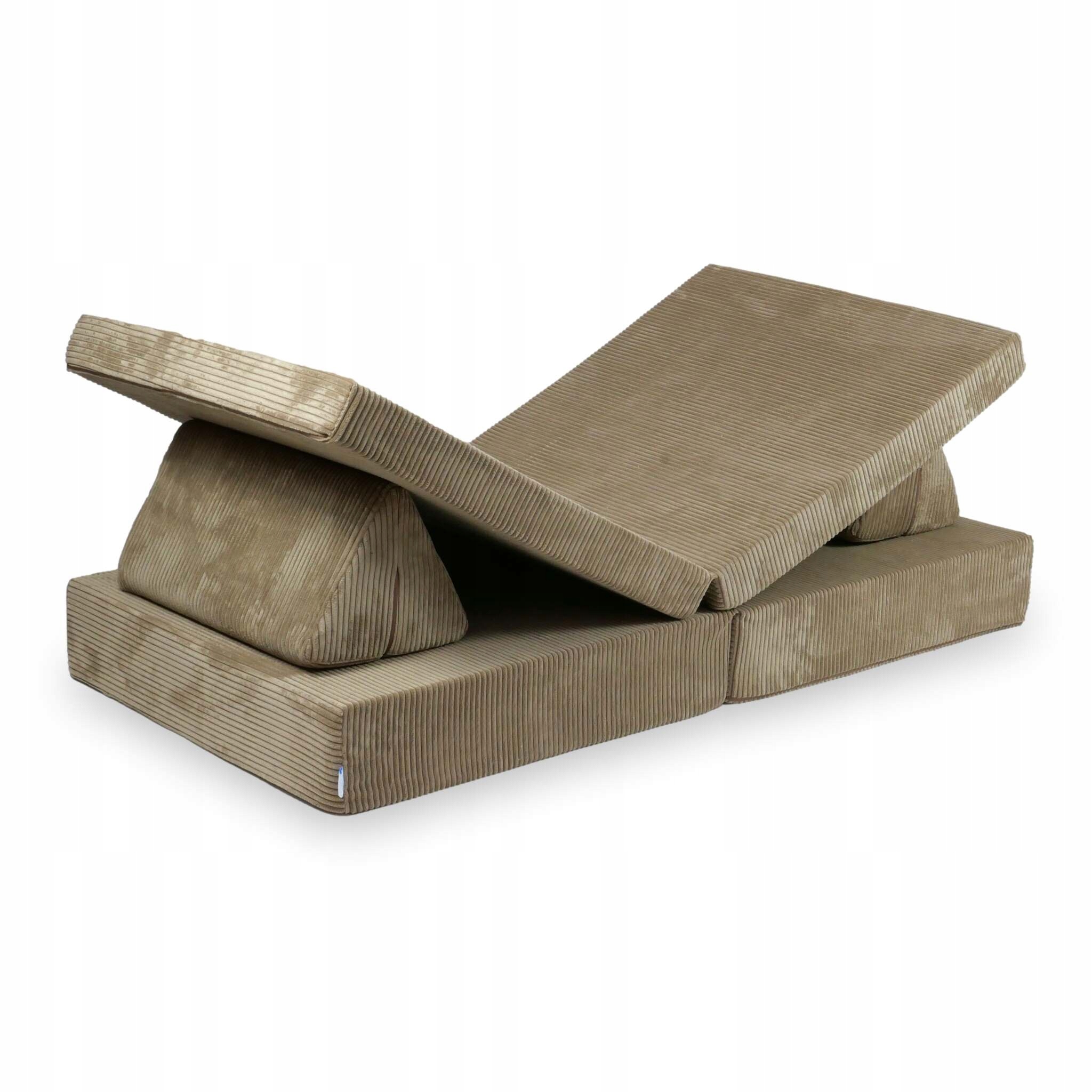 Sofa do zabawy Montessori Standard Sztruks Toffee modułowa, miękka