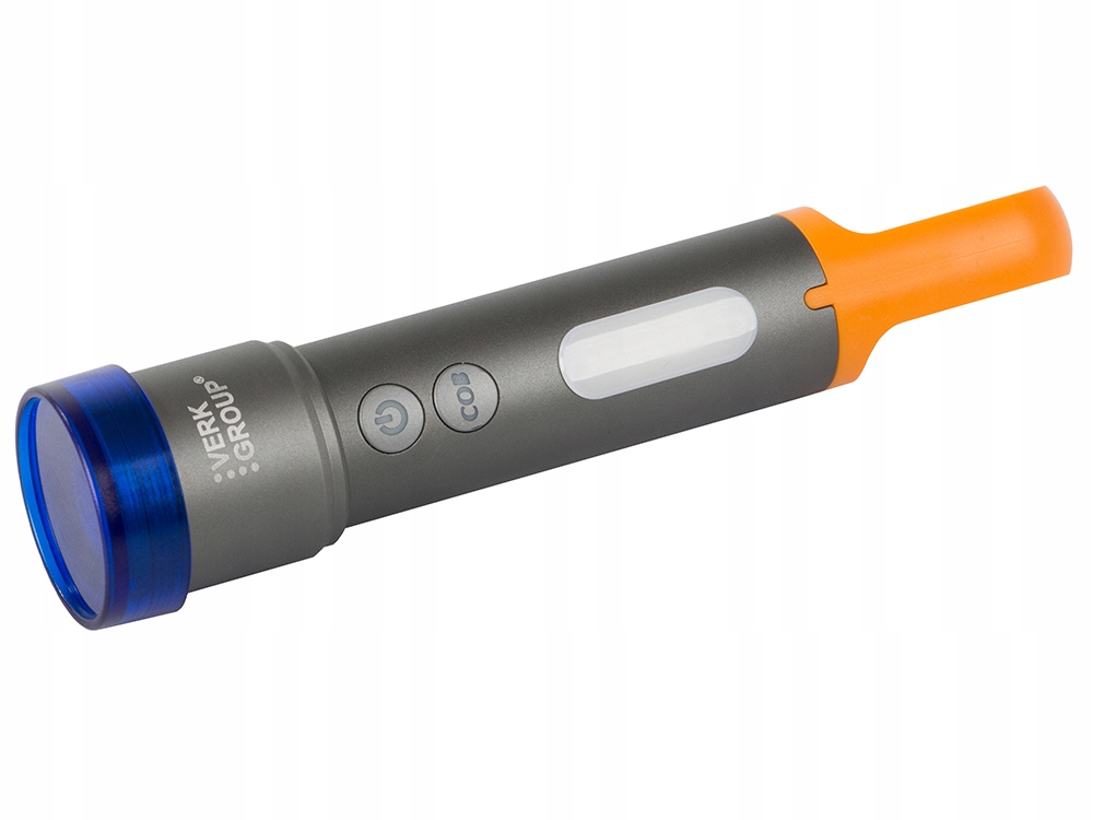 LATARKA TAKTYCZNA WOJSKOWA ZOOM COBA TG COB USB NA BIWAK TURYSTYCZNA UCHWYT Kolor dominujący odcienie szarości