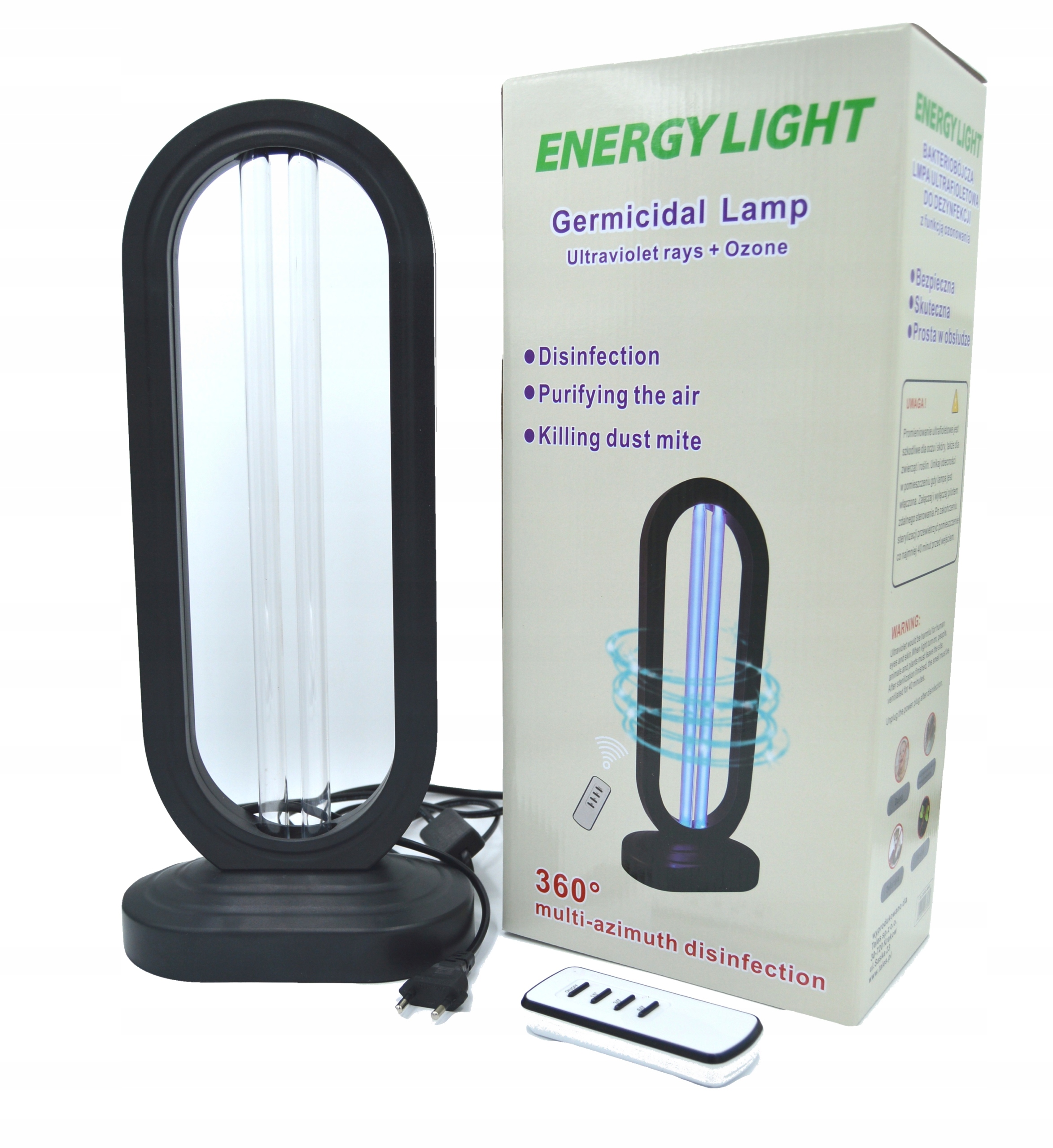 

Przenośna lampa Uv-c sterylizacja dezynfekcja 38W