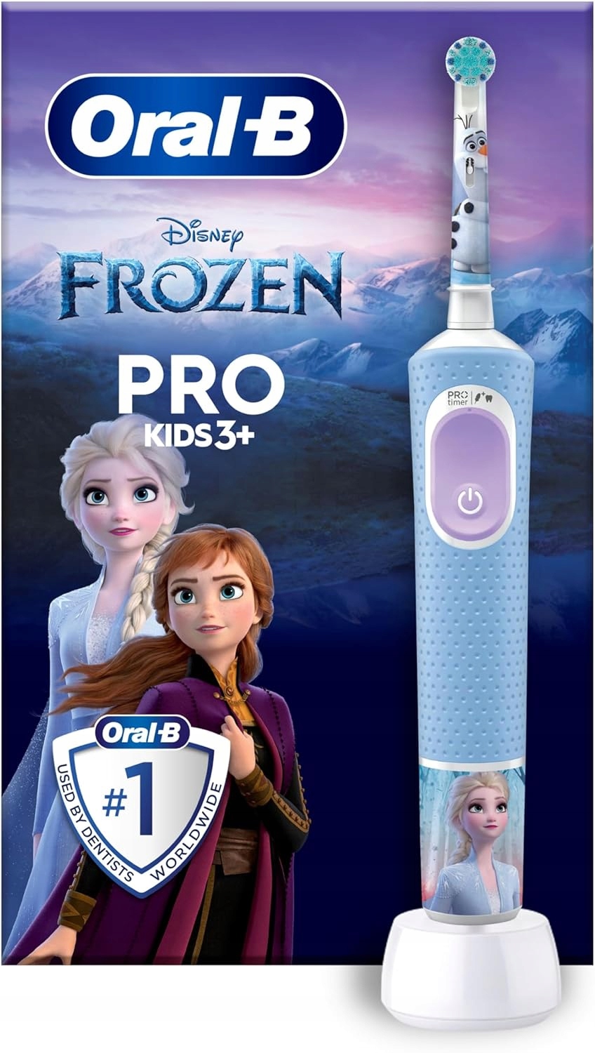 Szczoteczka elektryczna do Zębów Oral-B Pro Kids Frozen 3M+ Naklejki Elza