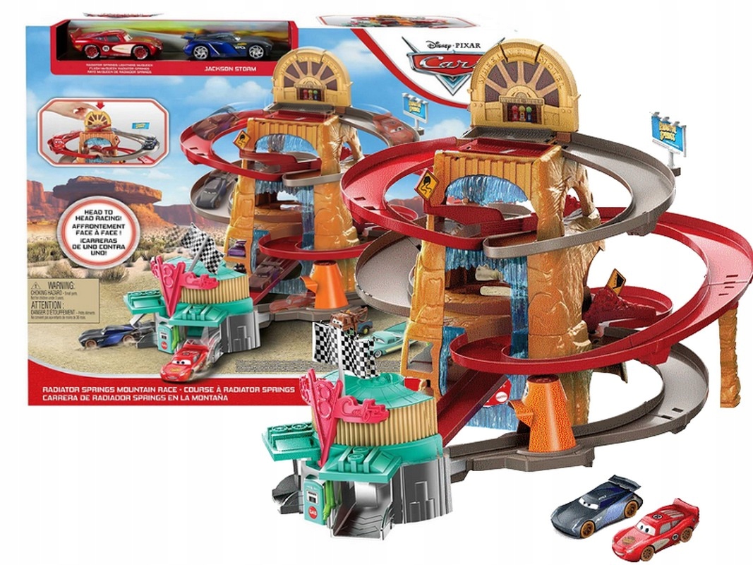 

Cars Auta Zestaw Spirlany Wyścig 2 autka