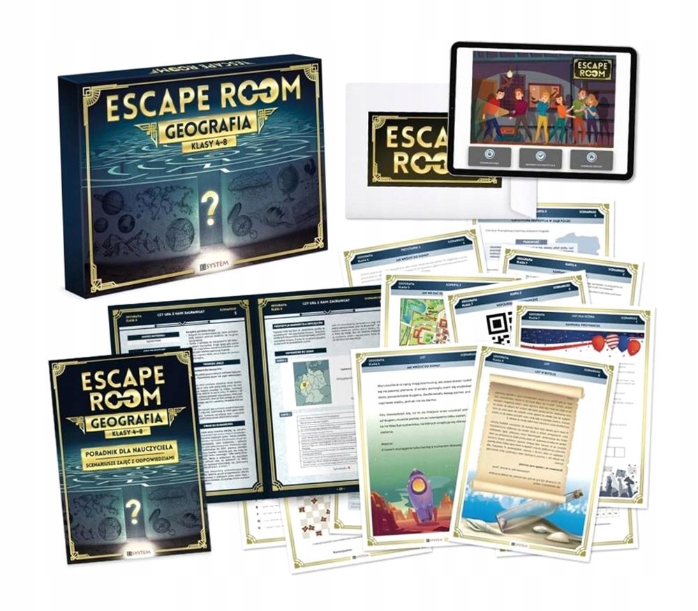 Gra Escape Room. Geografia Praca Zbiorowa